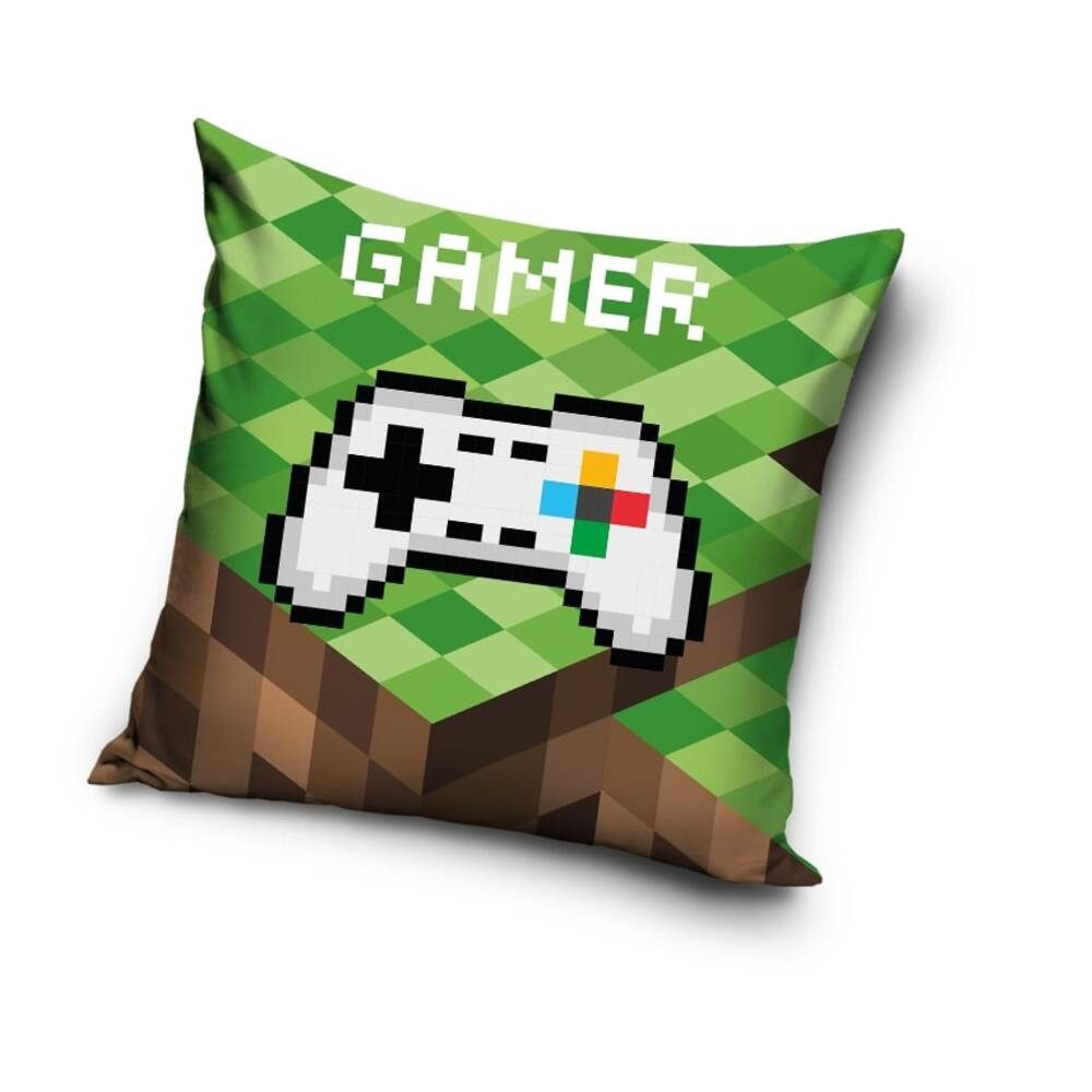 Carbotex Dekokissen Gamer Velour Kissen Dekokissen 40 x 40 cm