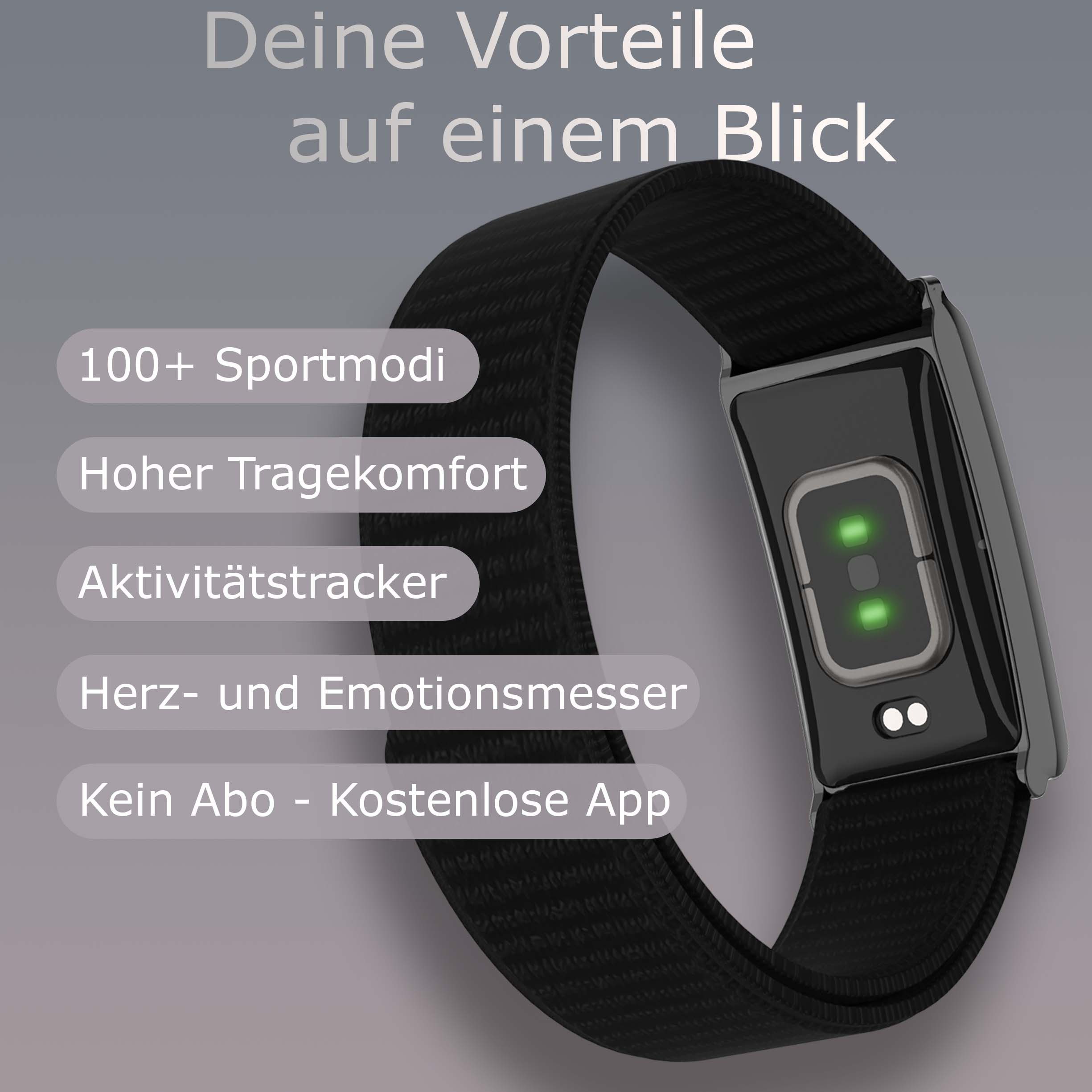 Northpoint Fitness-Tracker Smart Band Aktivitäts Emotions und Schlaftracker Wasserfest