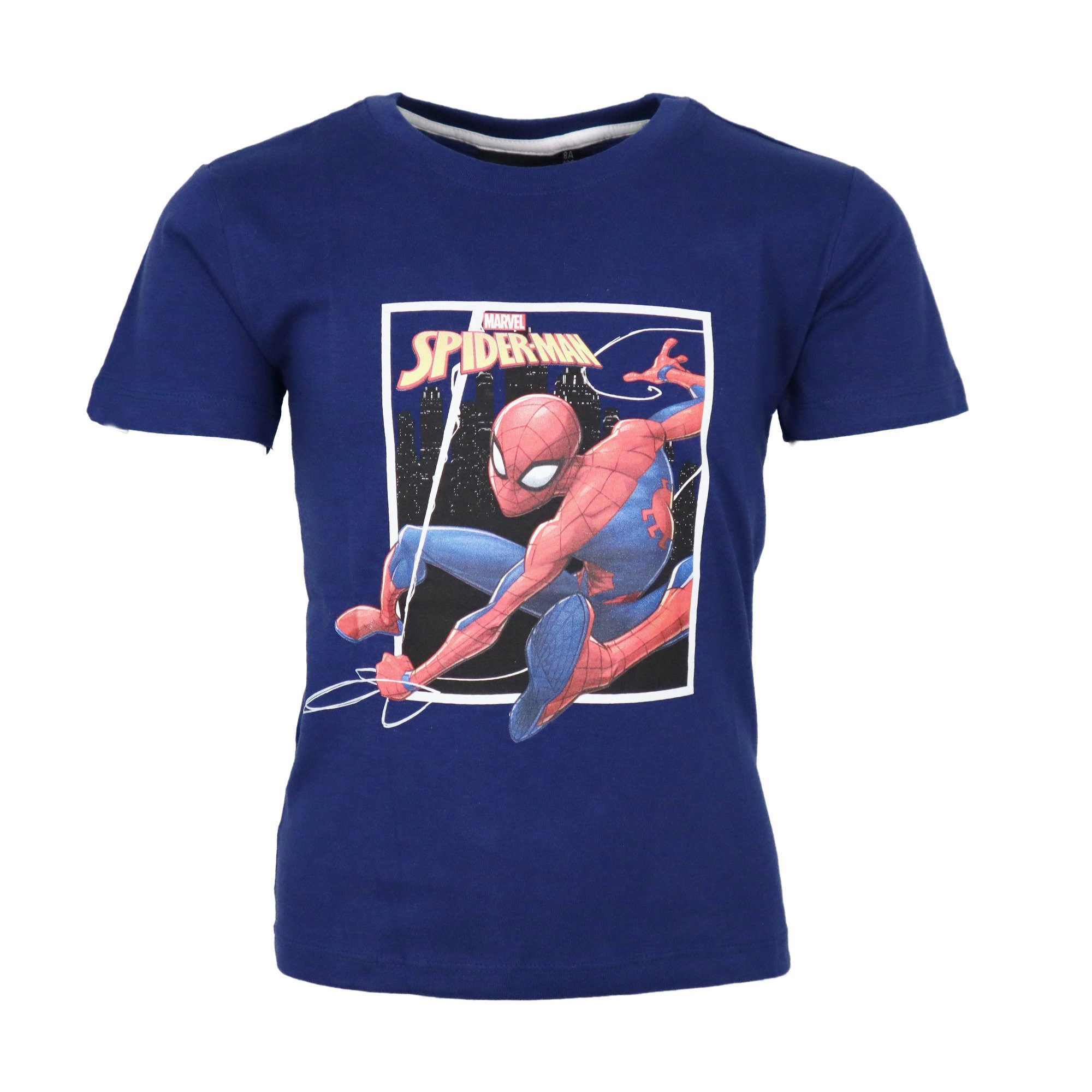 MARVEL Print-Shirt Marvel Spiderman T-Shirt kurzarm Kinder Jungen Shirt Gr. 98 Baumwolle