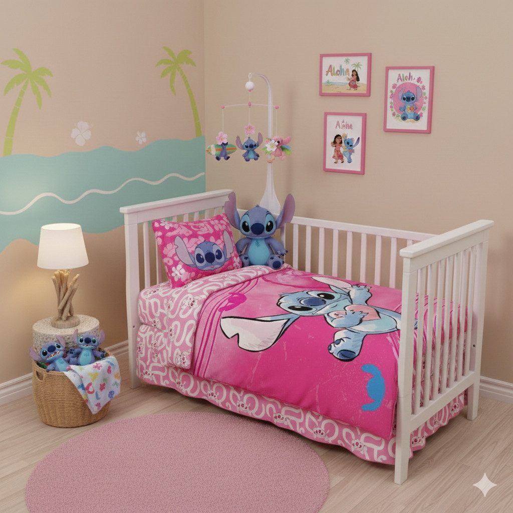 Disney Baby Babybettwäsche Disney Lilo & Stitch Babybettwäsche 100x135 cm P günstig online kaufen