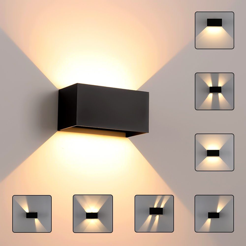 oyajia Wandleuchte Modern Quader LED Wandlampe günstig online kaufen