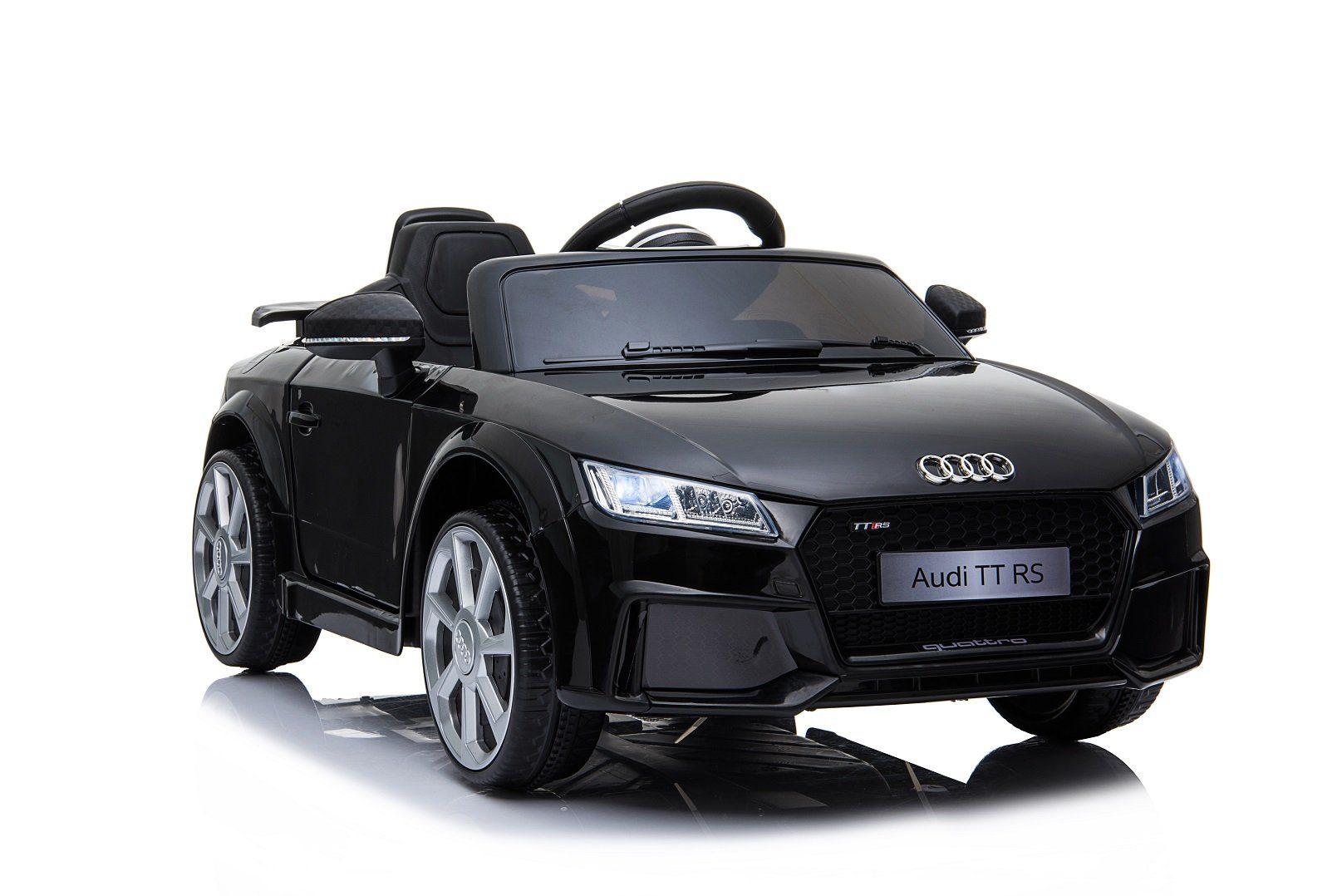 Toys Store Elektro-Kinderauto Kinder Elektro Auto Audi TT RS Cabrio Fernbedienung USB MP3 Anschluss, Belastbarkeit 35 kg, AUX-/USB-Anschluss, MP3 Hupe und Motorsound am Lenkrad, Fernsteuerung