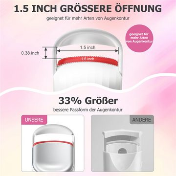 Bifurcation Augen-Make-Up-Set Professionelle beheizte Wimpernzange – 8 Sekunden schnelles Aufheizen, 1-tlg.