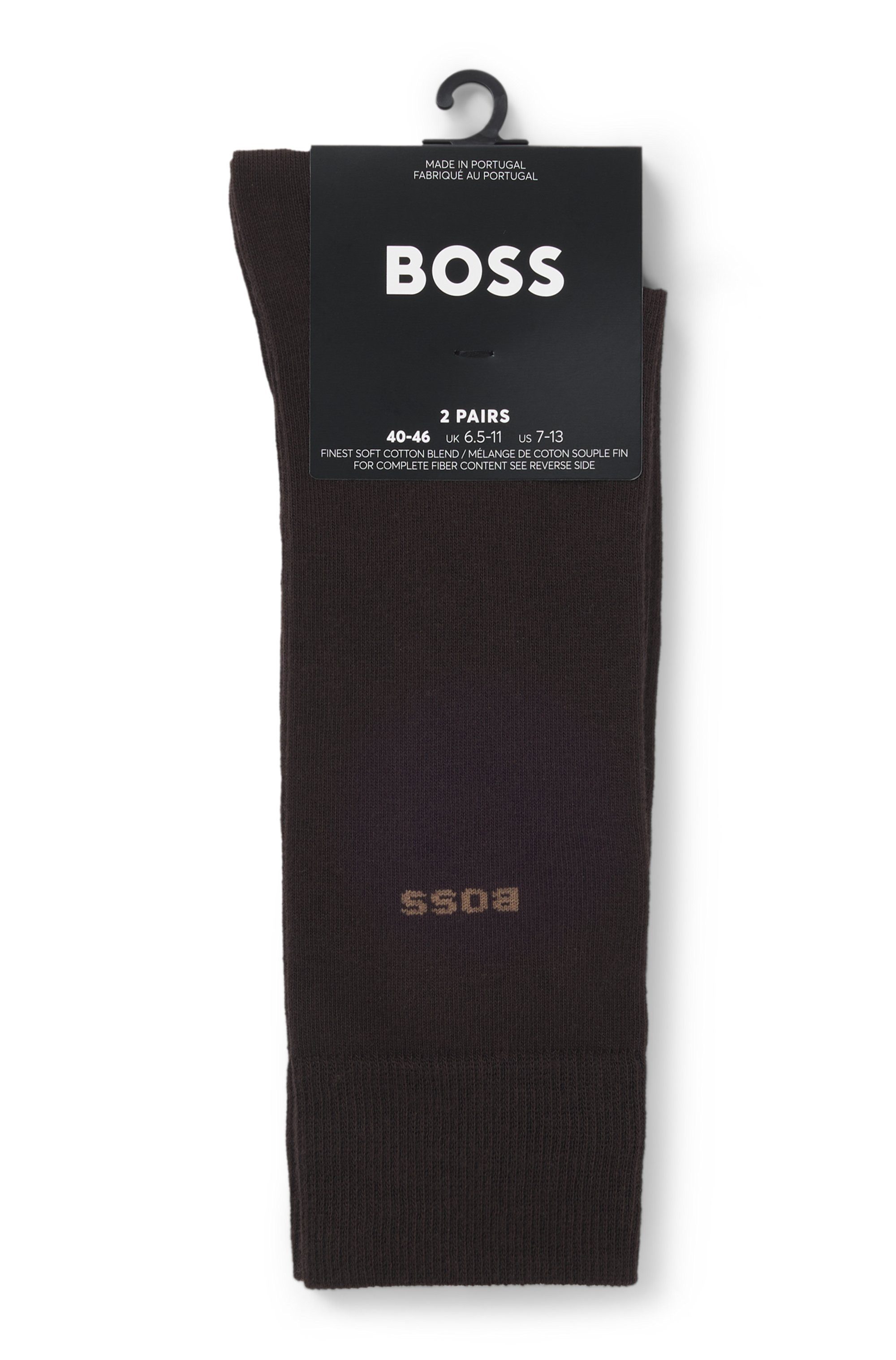 BOSS Businesssocken 2P RS Uni CC (Packung, 2-Paar, 2er) mit Markenlogo