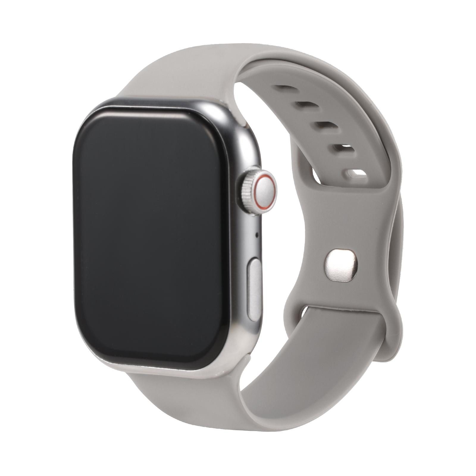 CoolGadget Smartwatch-Armband Fitnessarmband aus Silikon iWatch, für Apple Watch 1 2 3 4 5 6 7 8 9 10 11 SE 1 2 3 38 40 41 42 mm
