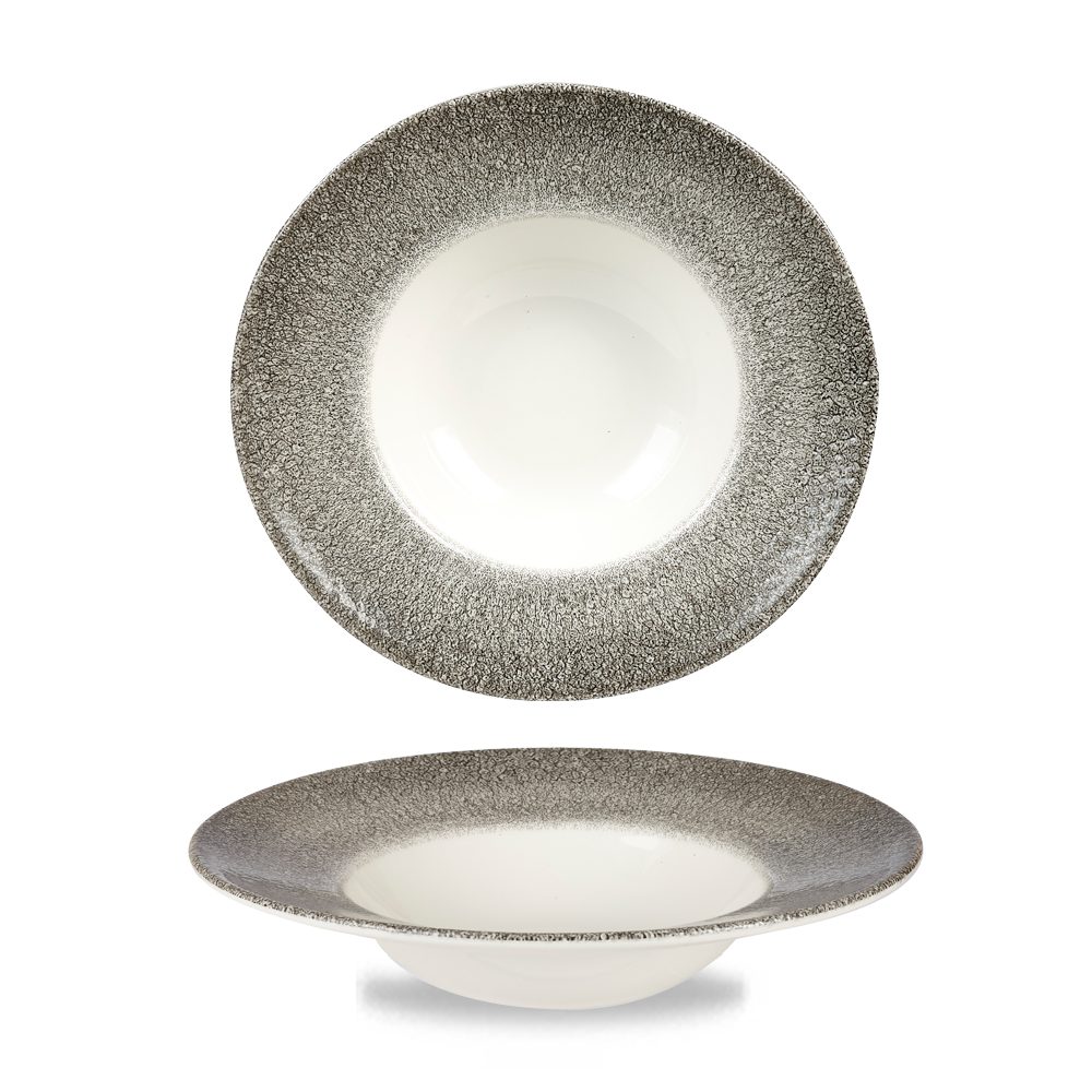 Schale Super Vitrified Studio Prints Raku Raku Quartz Black Teller