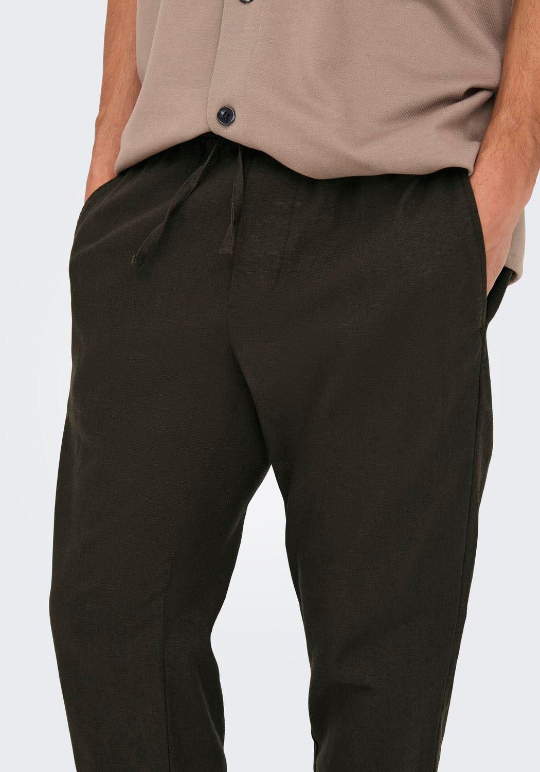 Schlupfhose ONSLINUS CROP 0007 COT LIN PNT NOOS