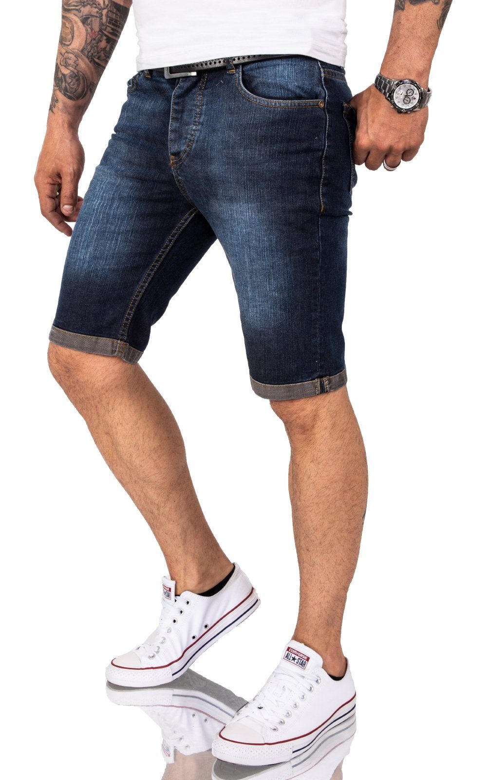 Rock Creek Jeansshorts Herren Jeans Shorts günstig online kaufen