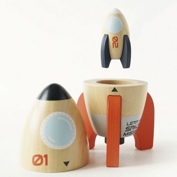 Le Toy Van Spielzeug-Flugrakete Weltraumraketen Duo aus Holz