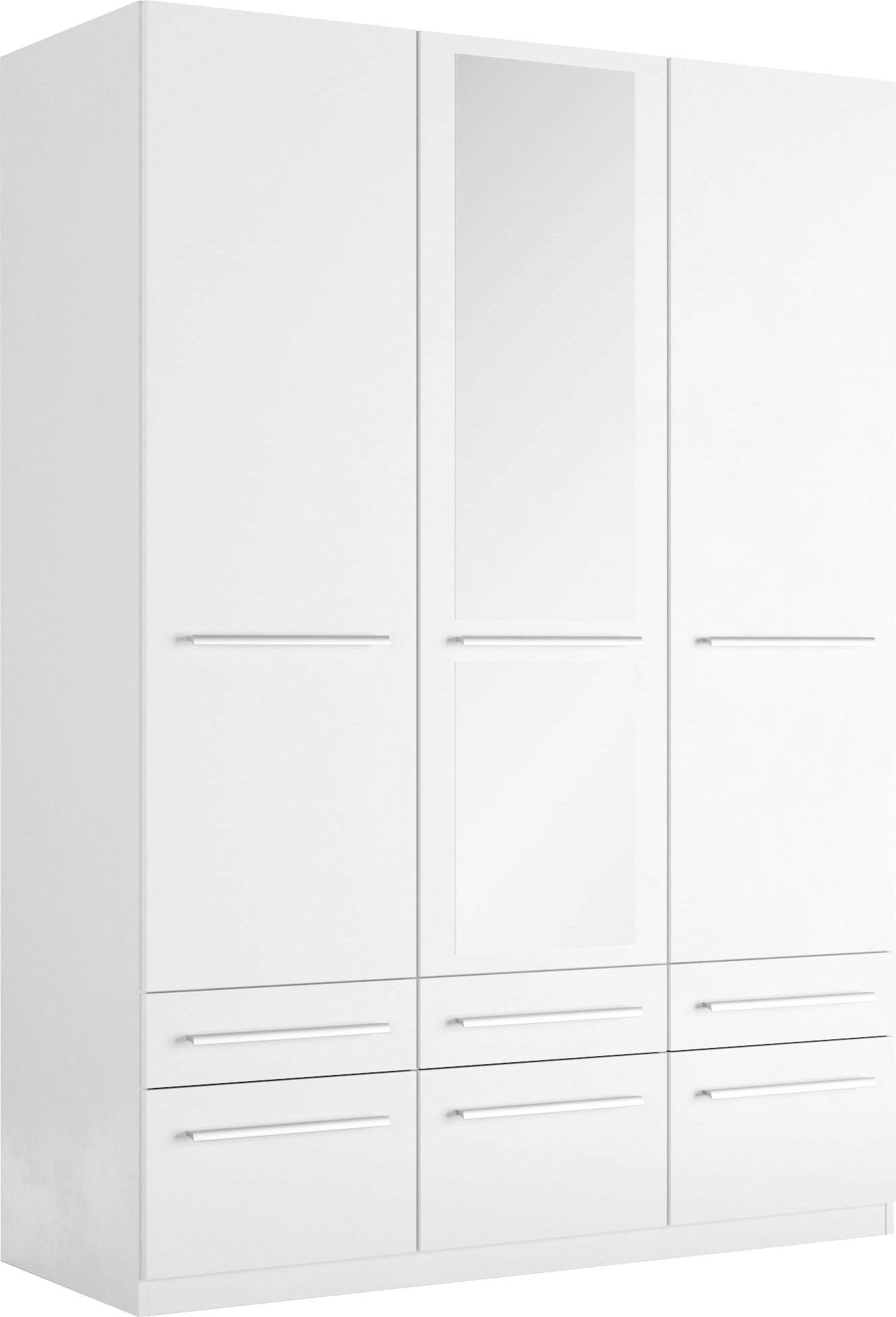 priess Kleiderschrank Schrank Garderobe Wäscheschrank Barcelona in 5 Breiten viel Stauraum, geräumige Schubkästen, mit Spiegel, MADE IN GERMANY
