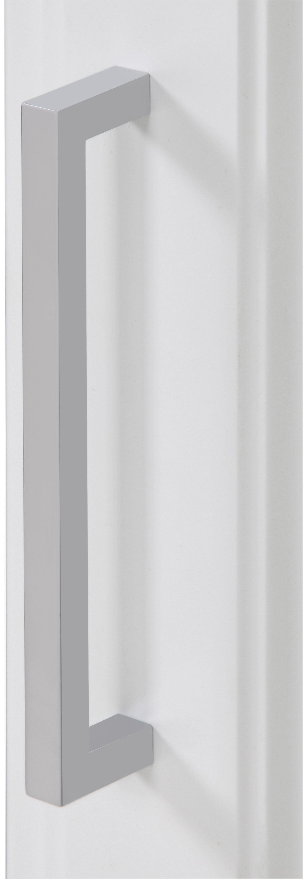 HELD MÖBEL Seitenschrank Stockholm, cm cm 50 Stauraum MDF-Fronten, breit, 50 hochwertige weiß/weiß 200 cm hoch, viel Breite