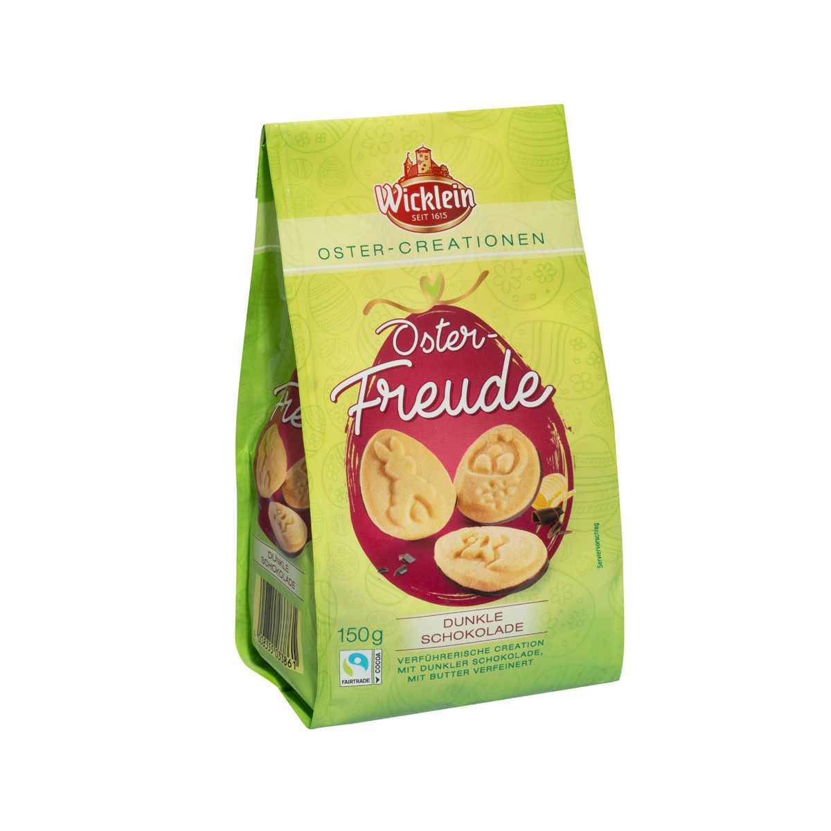 Wicklein Schokolade, Wicklein Oster Creationen Oster Freude Dunkle Schokolade 150g