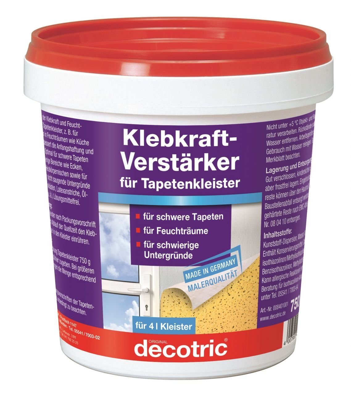 decotric® Kleister Decotric Klebkraft-Verstärker 750 g