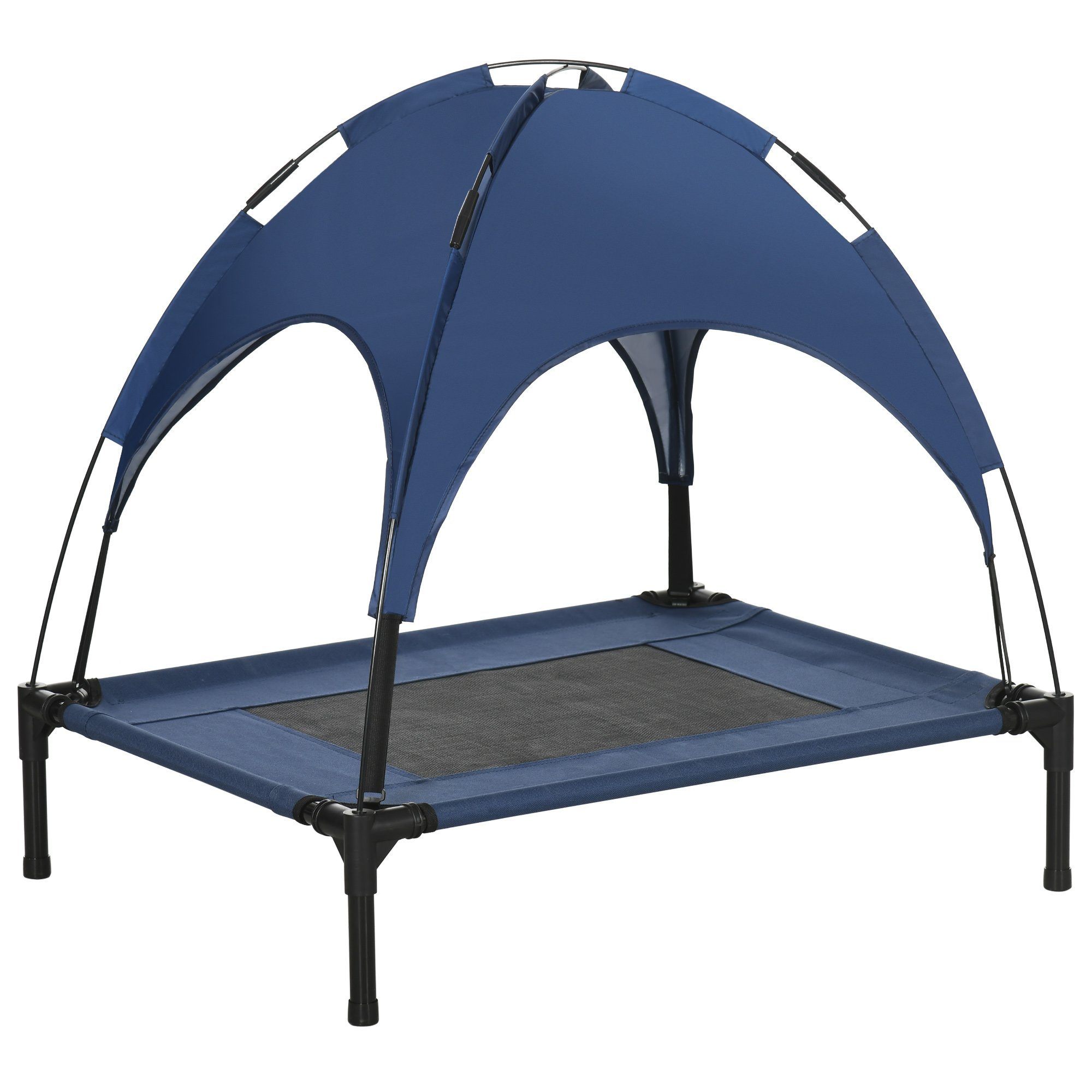 PawHut Tierbett Hundeliege mit Baldachin, Atmungsaktiv, günstig online kaufen