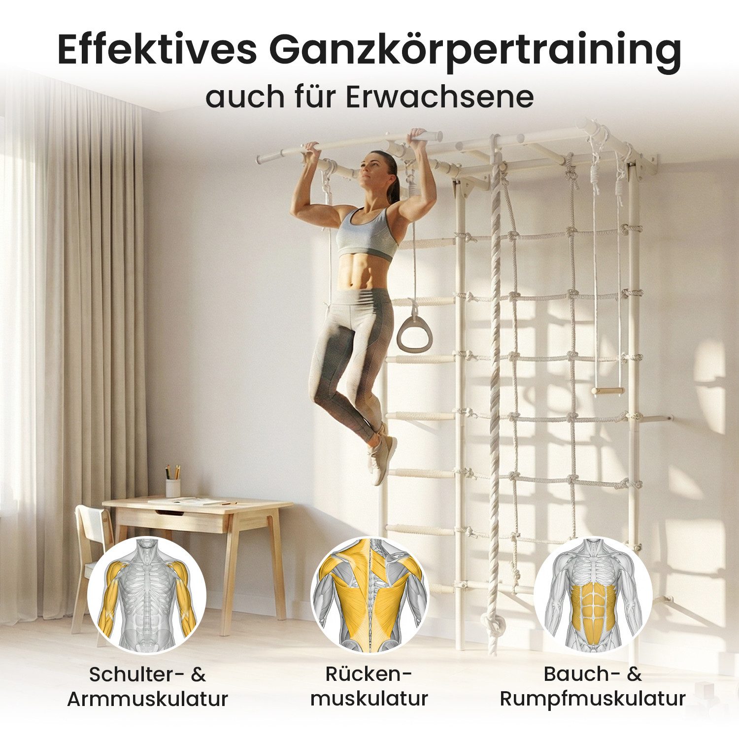 Jeflex Sprossenwand Sprossenwand ClimbMaxx M4