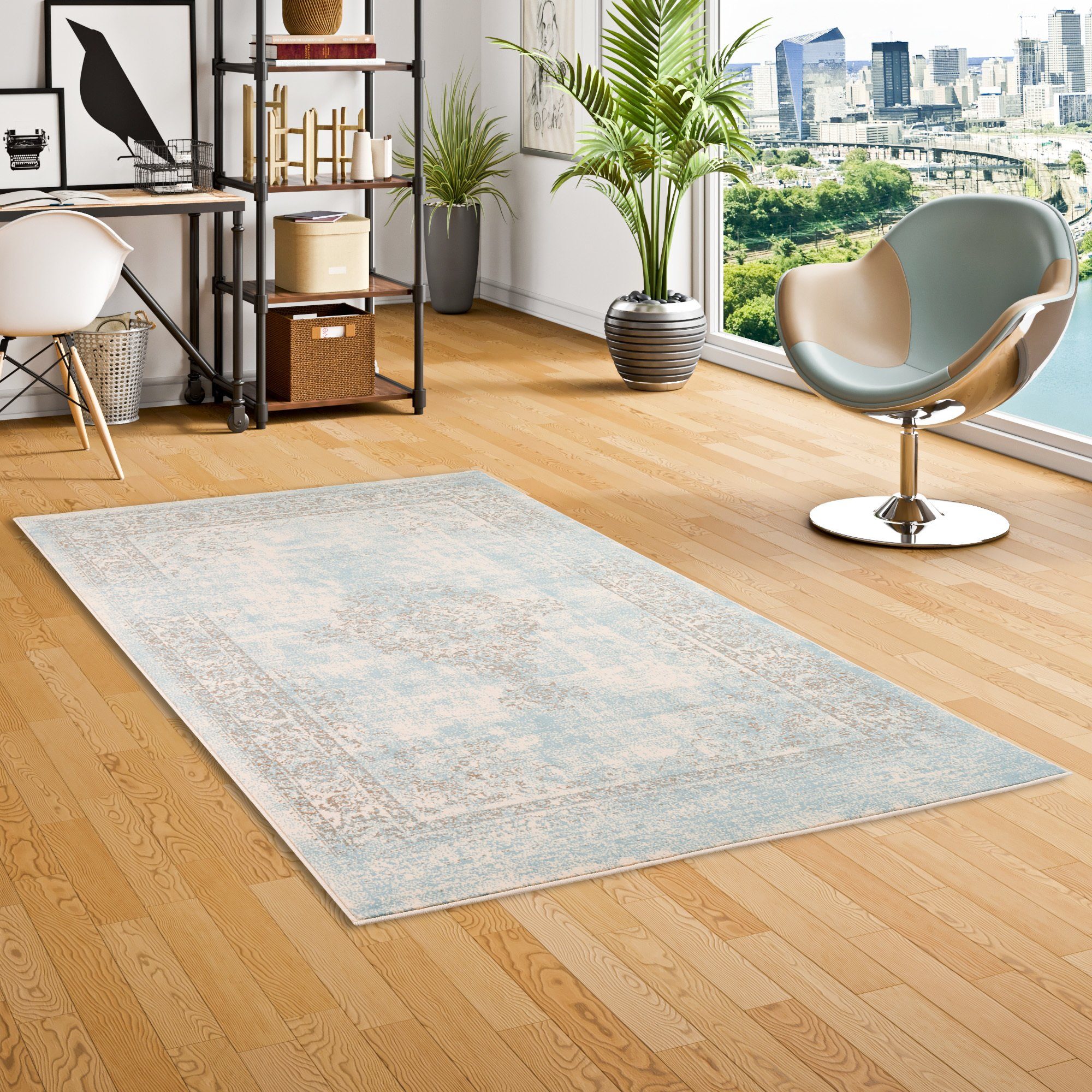 Pergamon Designteppich Designer Kurzflor Teppich Moderne günstig online kaufen
