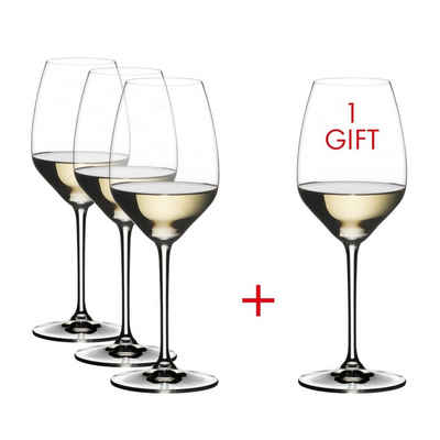 RIEDEL THE WINE GLASS COMPANY Weinglas Heart To Heart Riesling 4er Set, Kristallglas