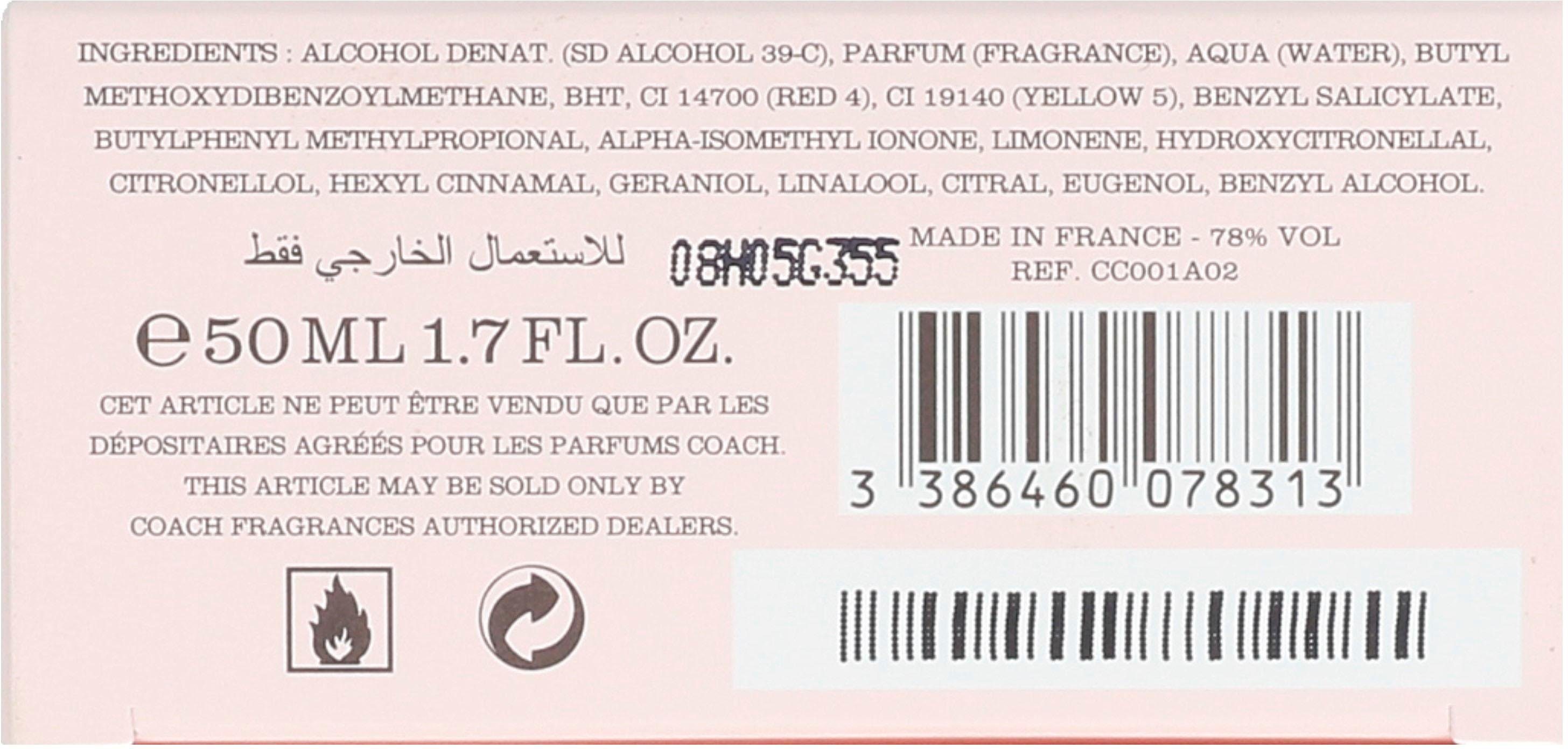 COACH Eau de Parfum Coach Floral, Fruchtig-süßer Damenduft mit zitrischen Noten, Gardenie und Patchouli.