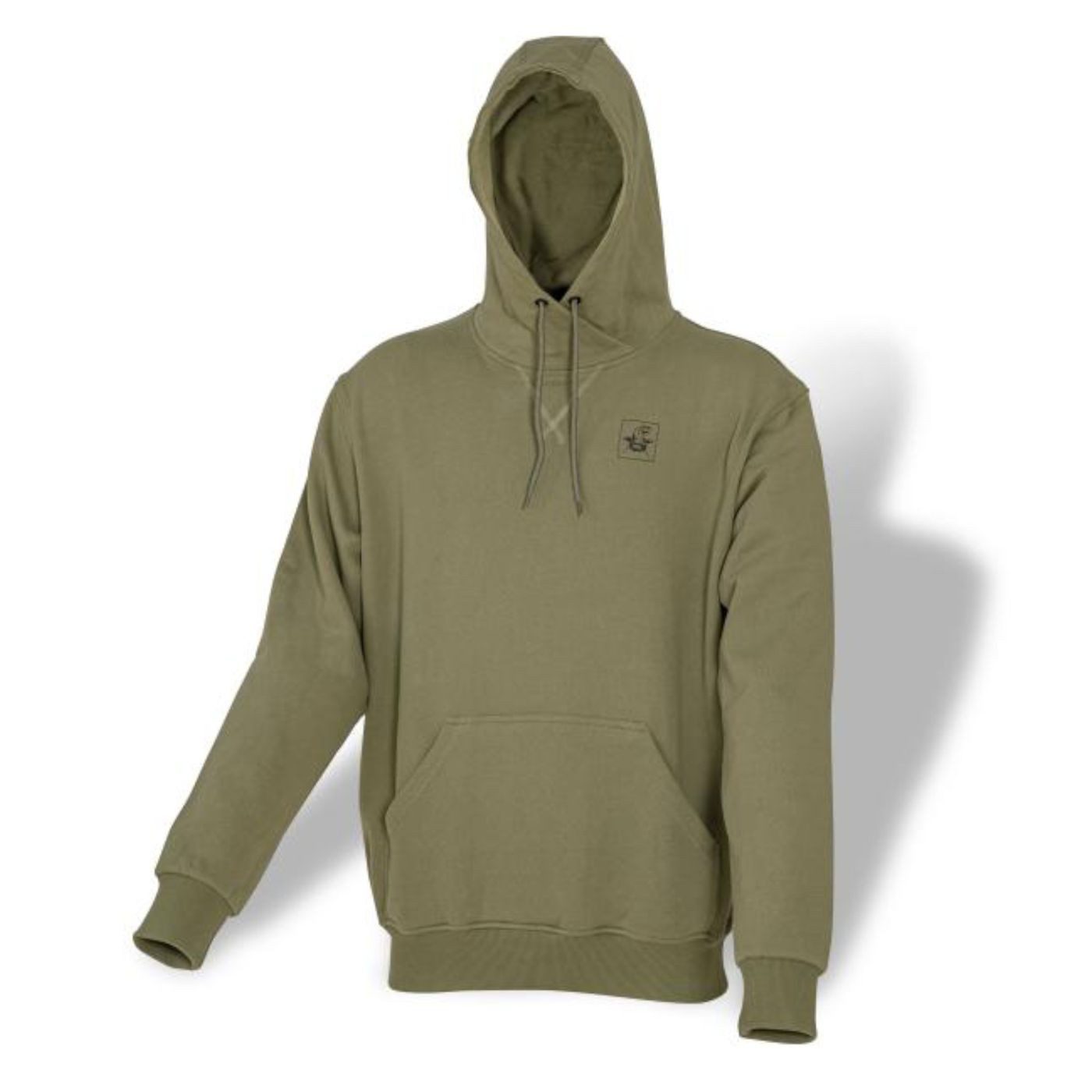 Zebco Kapuzenpullover Black Cat Cat Hoodie Khaki - Angelpullover