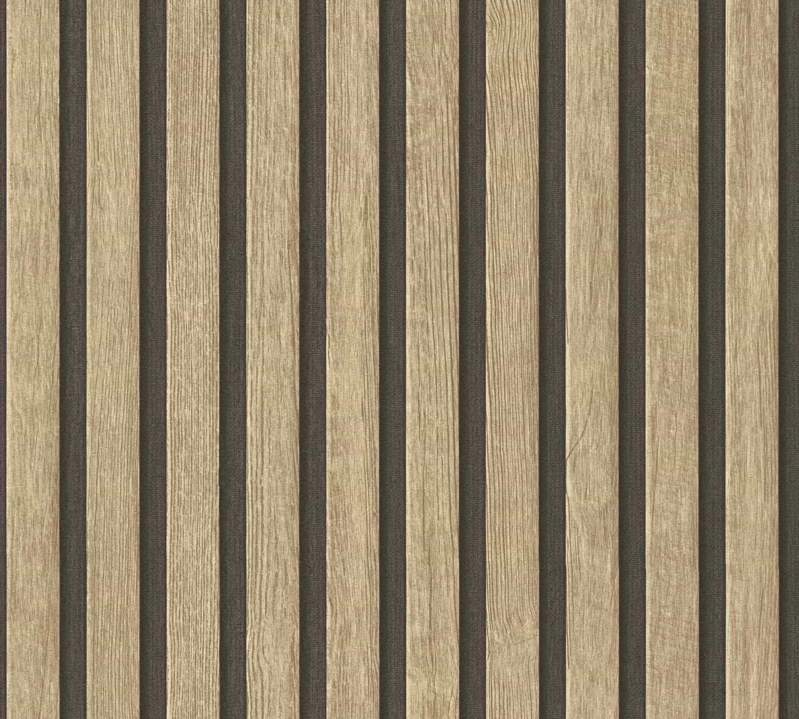 A.S. Création Vliestapete PrintWalls II Skandinavische Holzpaneele, strukturiert, matt, gemustert, neutral, (1 St), Holzoptik Vlies Wandtapeten Wohnzimmer Schla – Bild 3 von 5