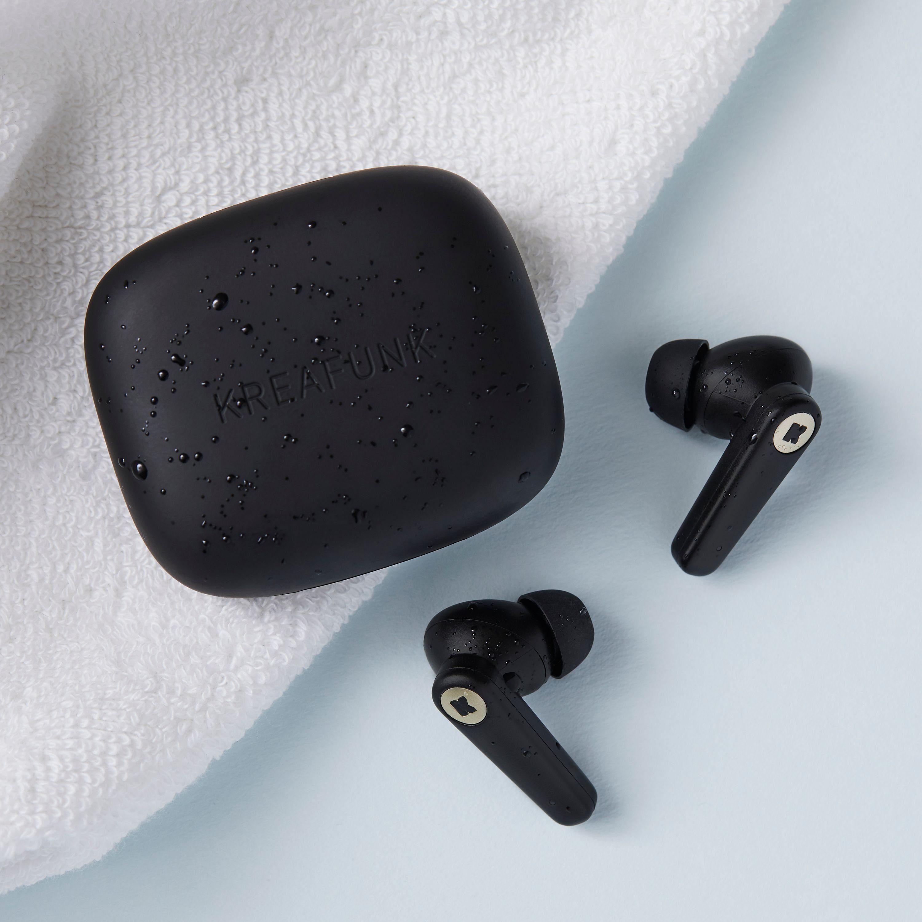 KREAFUNK On-Ear-Kopfhörer (KREAFUNK black Kopfhörer) Bluetooth aSENSE