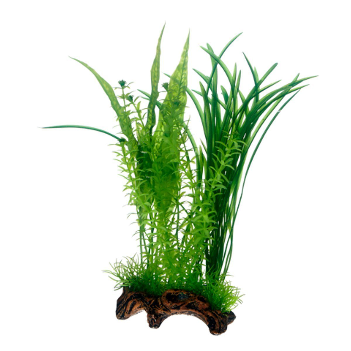 Aquariendeko Flora Root 1 L, 30 cm - Kunststoffpflanze für Aquarien