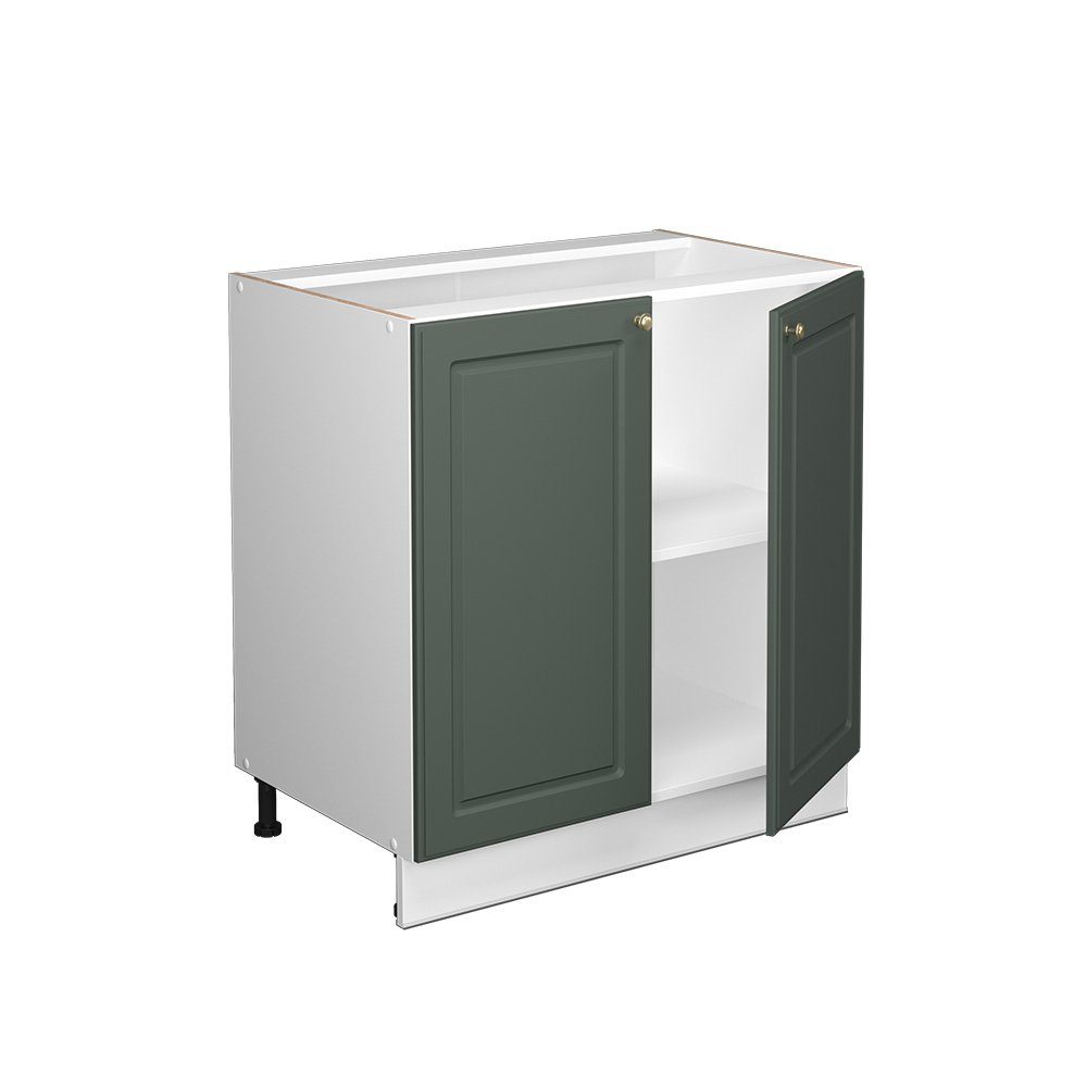 Vicco Midischrank Fame-Line, Grün-Gold Landhaus/Weiß, 80x81.6cm günstig online kaufen