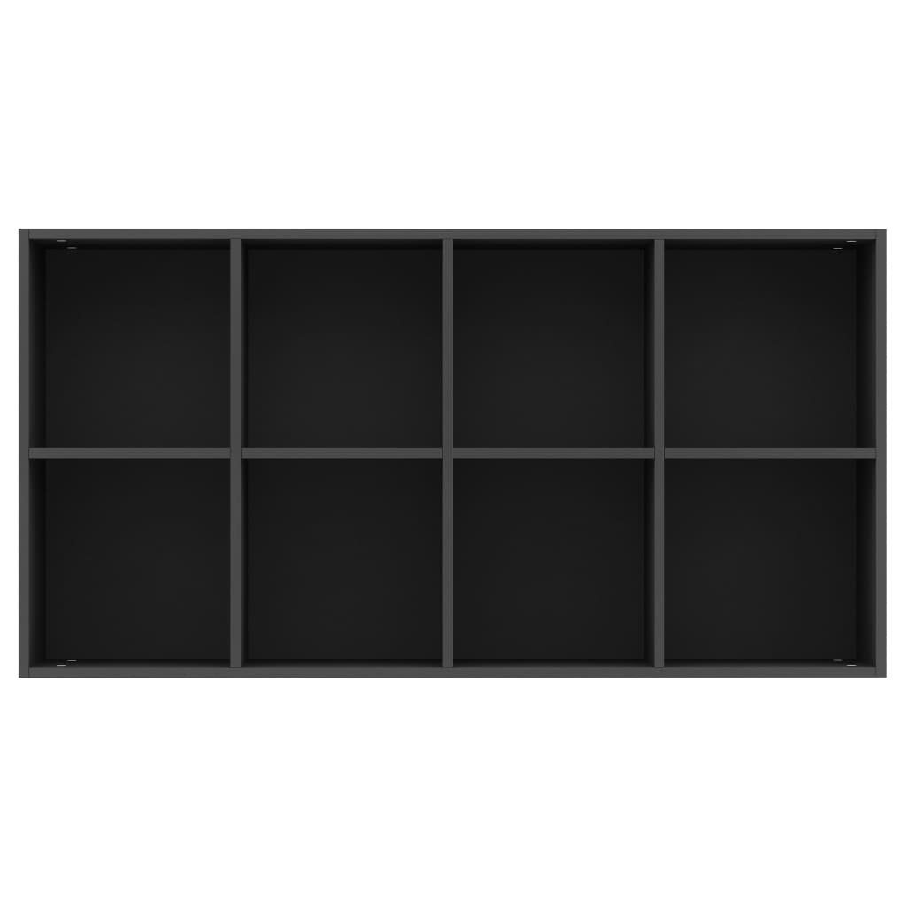 Bücherregal 66×30×130 Bücherregal/Sideboard Schwarz vidaXL 1-tlg. Holzwerkstoff, cm