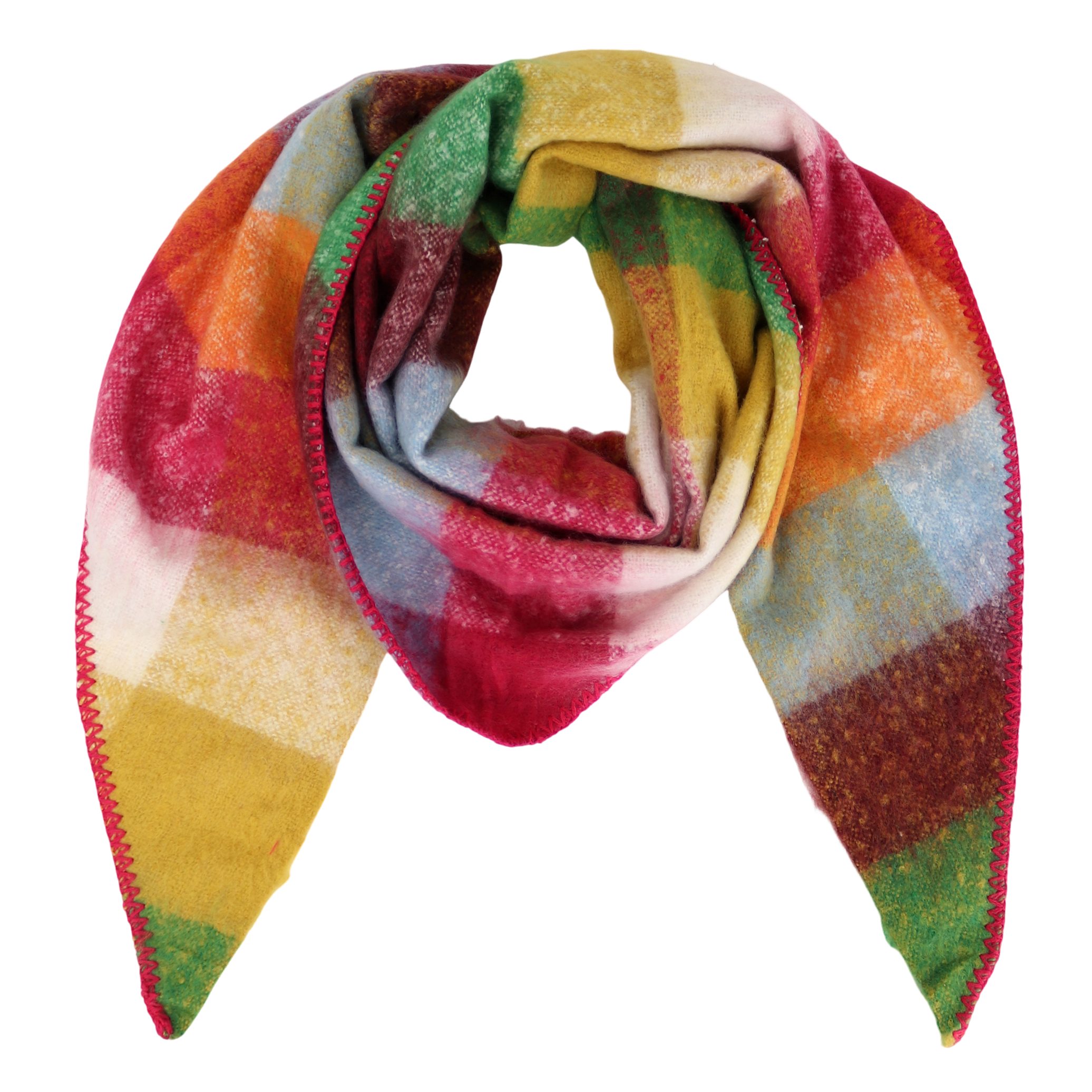 MIRROSI Dreieckstuch kuschliger und warmer Dreiecksschal ca.198x65 cm, (KAR günstig online kaufen