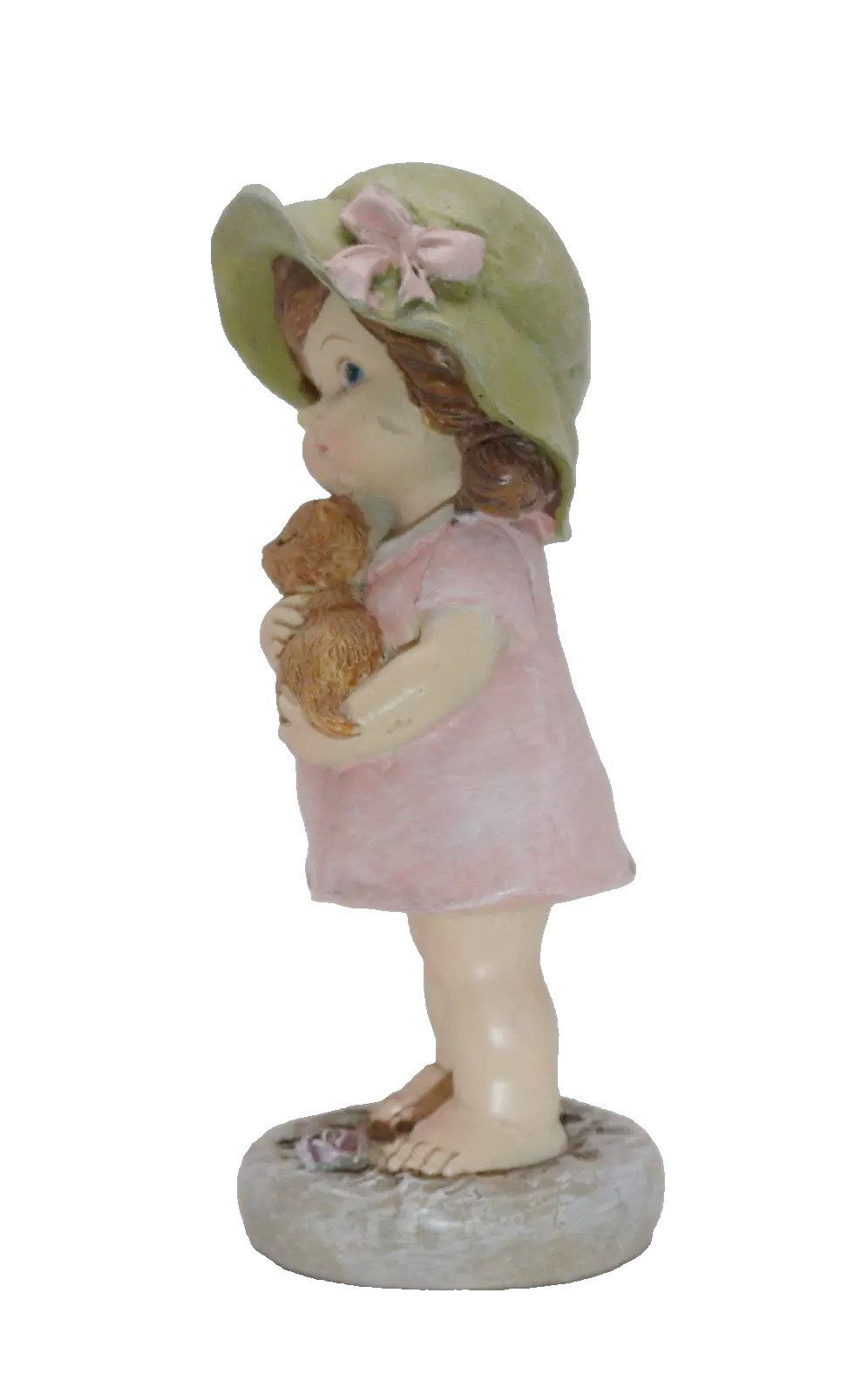 Kaufhaus le petit Dekofigur Deko Wichtel Kind Figur Mädchen Katze Junge Skulptur Zwerg Objekt, Dekoskulptur Dekoobjekt aus Polyresin (Kunststein)