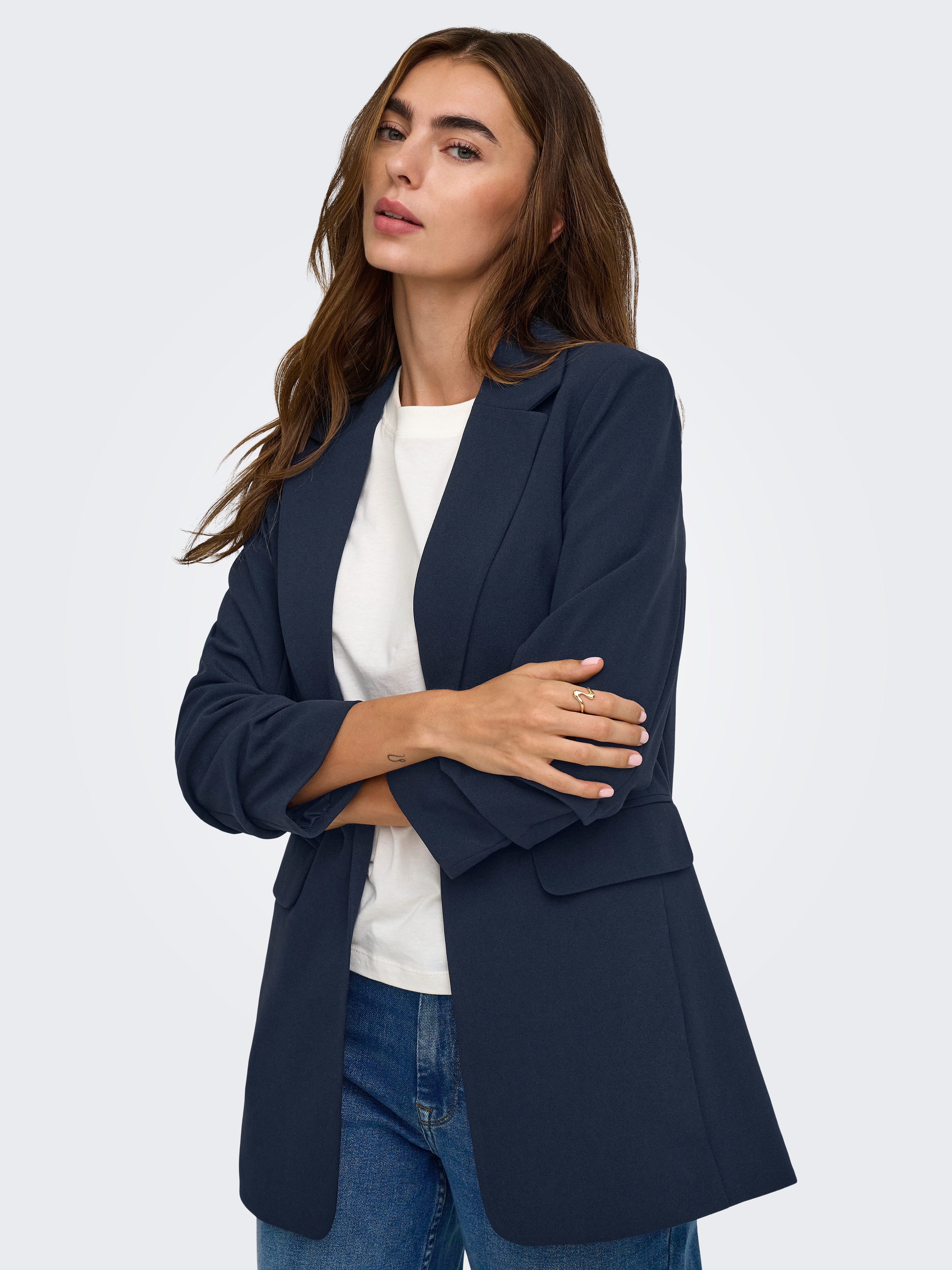 ONLY Longblazer ONLKALINA 3/4 OPEN BLAZER CC TLR Materialmix, loose fit