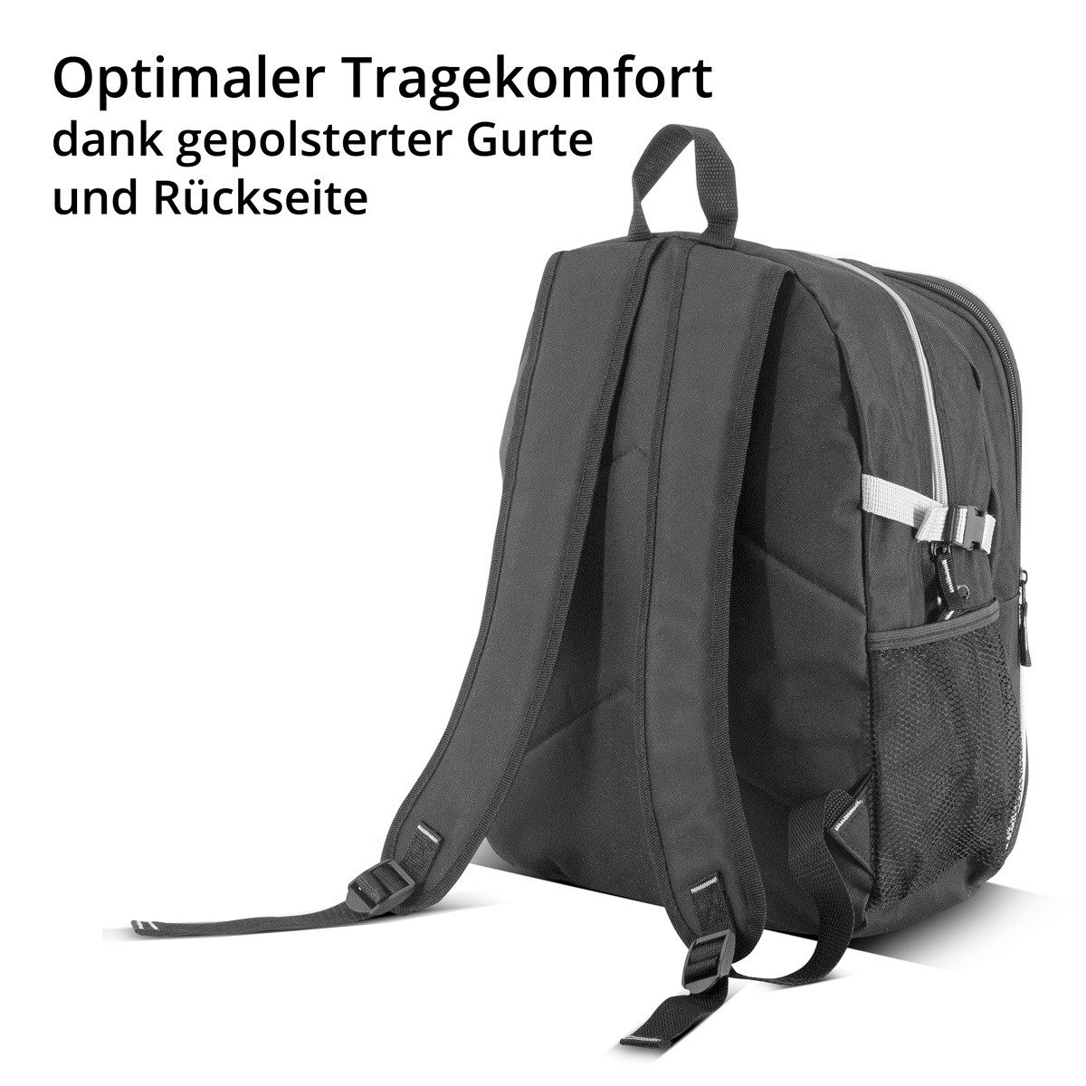 STAHLWERK Rucksack Freizeitrucksack 27 Liter Sportrucksack Daypack Handgepäck (Packung, Rucksack), gepolsterte Schultergurte