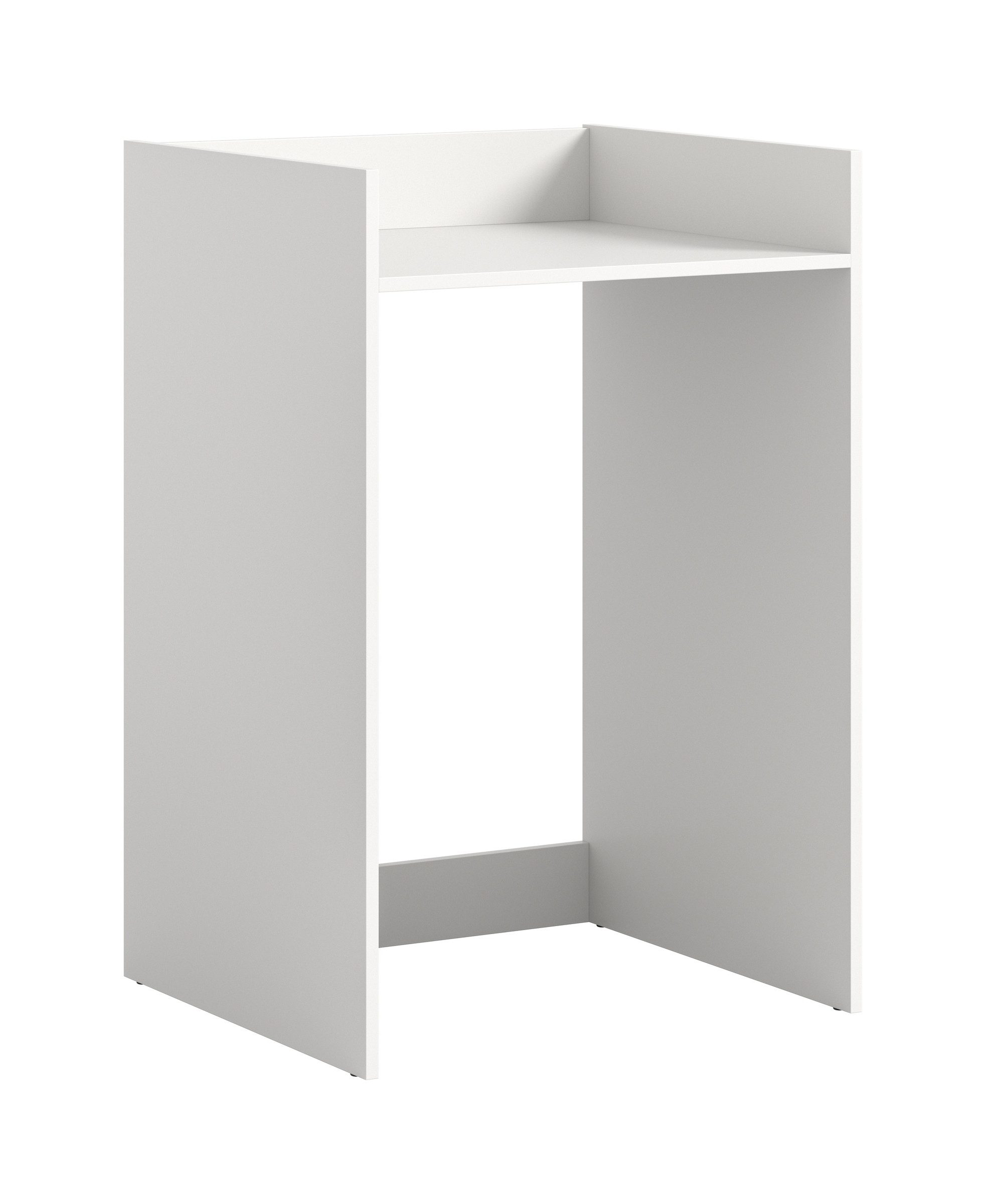 xonox.home Waschmaschinenumbauschrank in Weiß - 60x101x60cm (BxHxT)