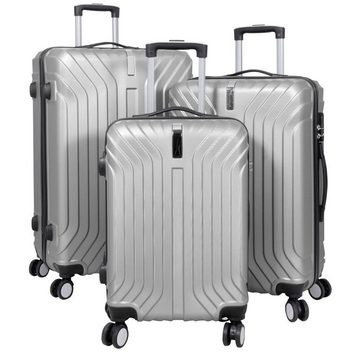 Valis Hartschalen-Trolley Valis Hartschalen-Trolley »Valis Hartschalen-Trolley »Valis Reisekoffer M-L-XL ABS Hartschalenkoffer 4x Doppelrollen, drehbar um 360° mit Qualitäts-Zahlenschloss