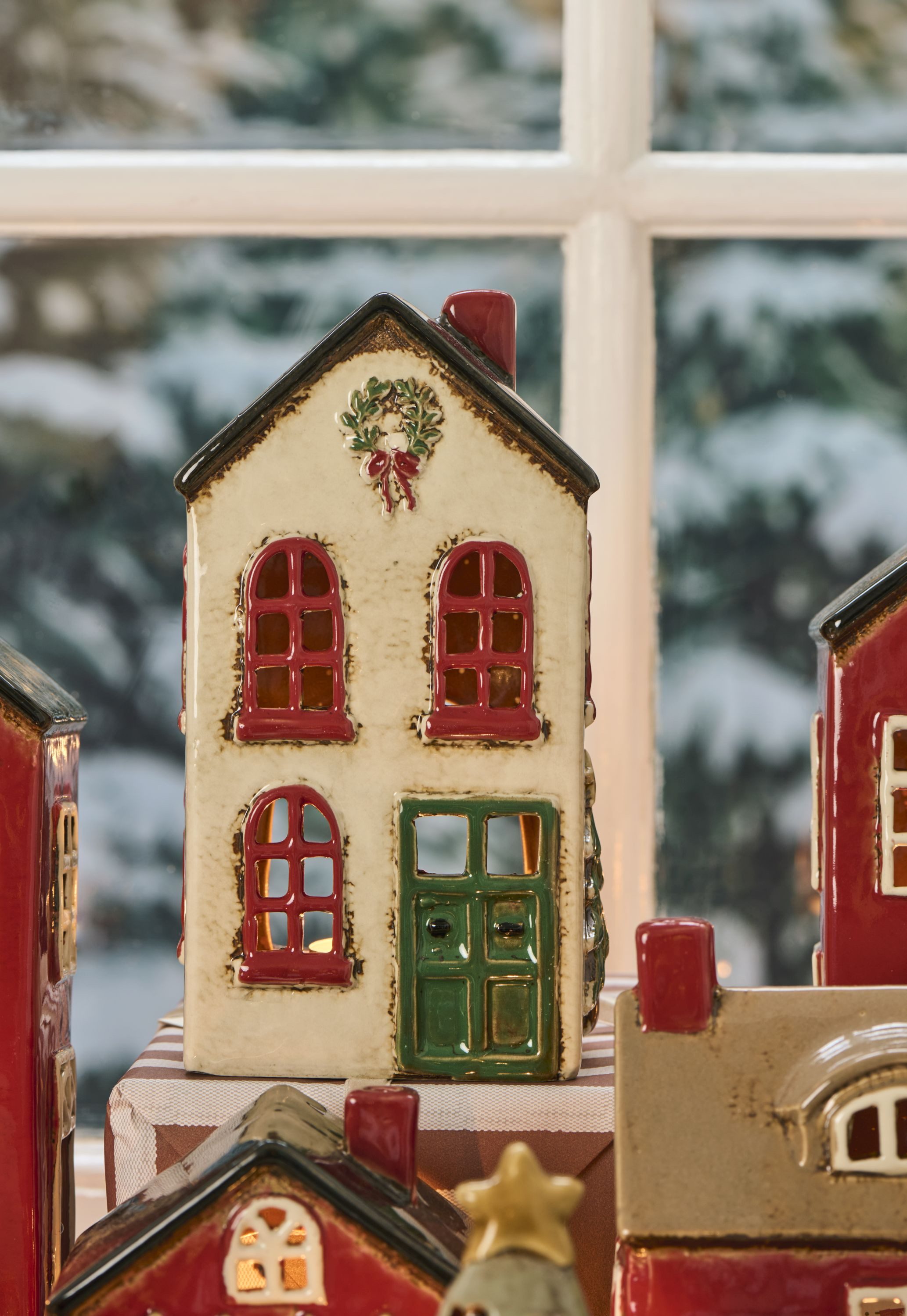 Ib Laursen Weihnachtshaus Ib Laursen - Lichterhaus Teelichthalter Teelichth günstig online kaufen