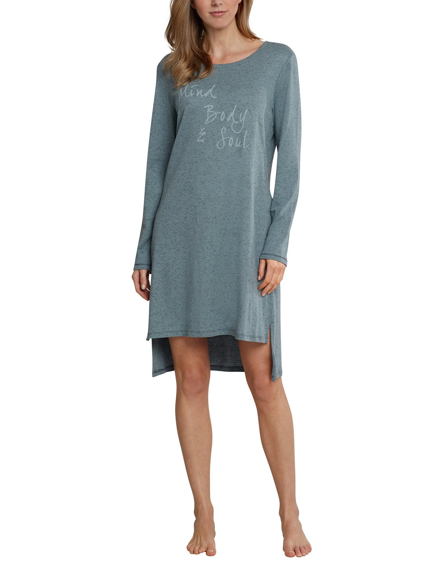 Schiesser Nachthemd selected premium (Set, 1-tlg., Set) Damen Sleepshirt, Nachthemd, 1/1 Arm, 100cm