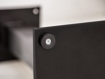 Moebel-Eins Tischgestell, Tischgestell für GASTRO Bistrotisch, Material Stahl, schwarz