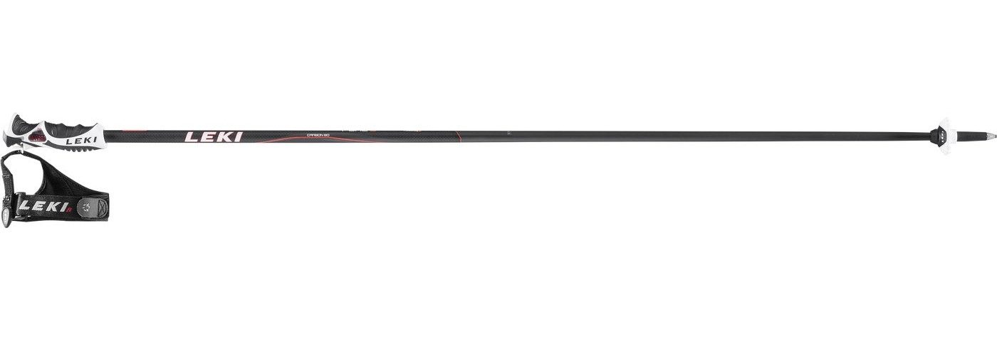 Leki Wanderstock Pure S SCHWARZ/WEIß-NEONROT