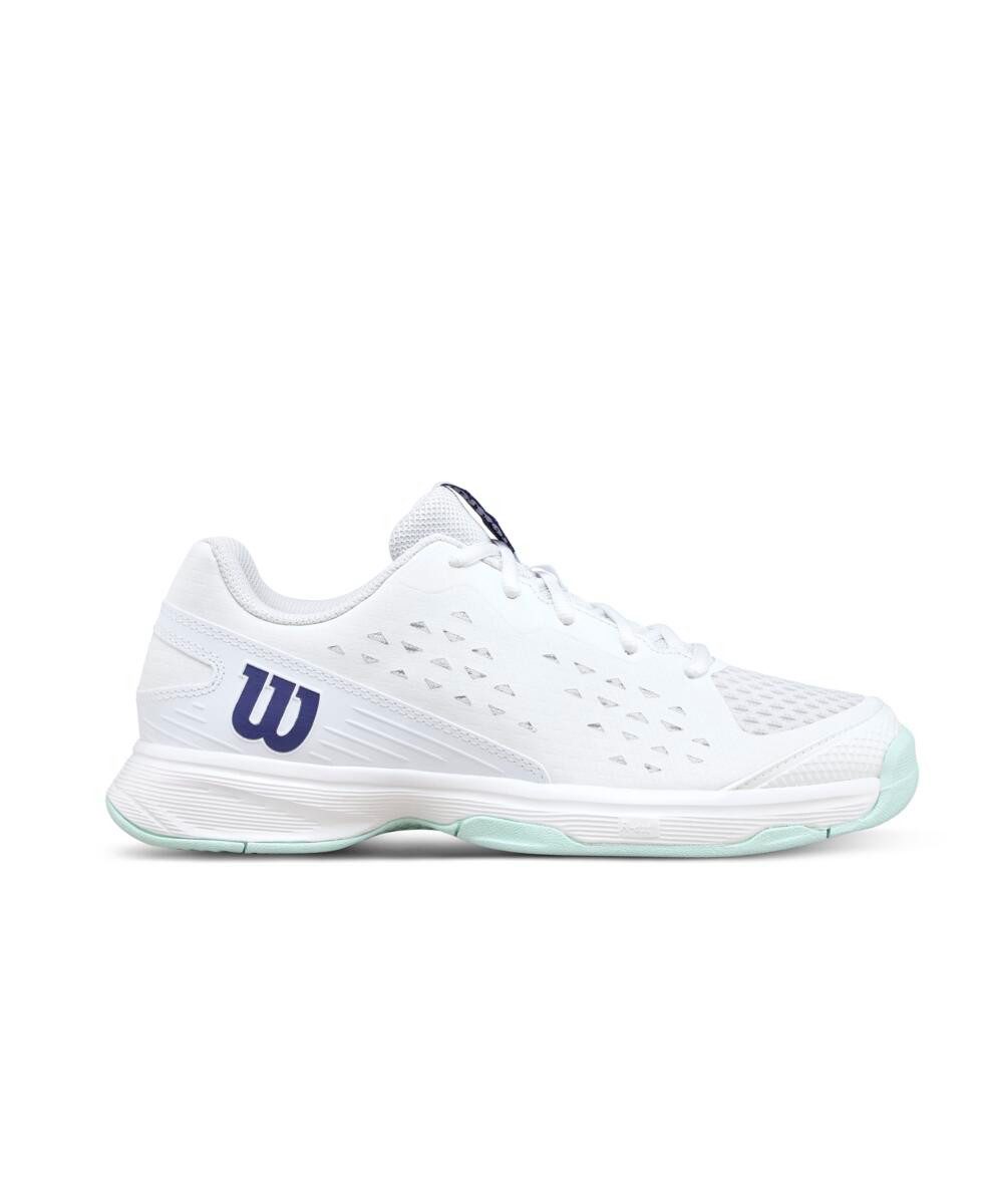 Wilson Rush Pro L Allcourt 2026 weiss/hellblau Kinder Tennisschuh