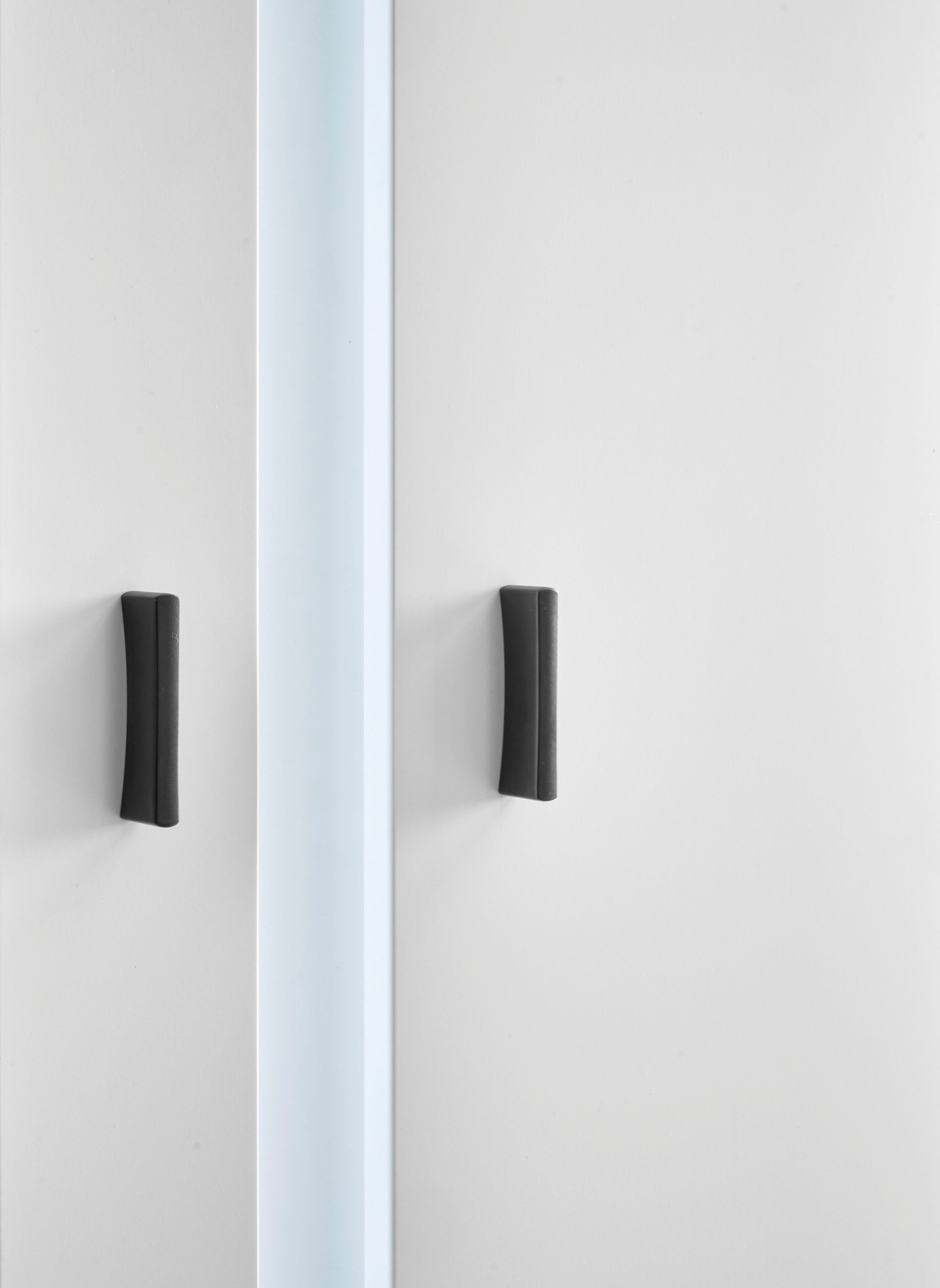 Home affaire Wohnwand LONG ISLAND, (Set, 3-St), in moderner Trendfarbe,inklusive senkrechter Beleuchtung,Breite 290 cm