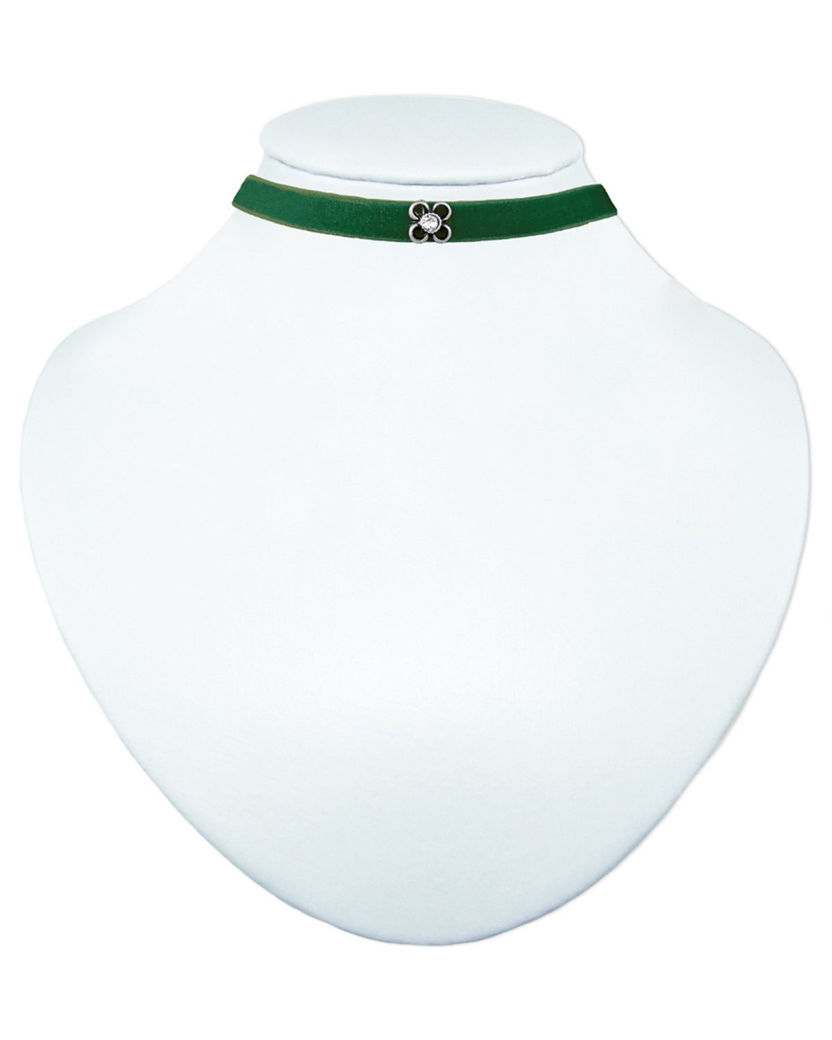Trachtenland Kette mit Anhänger LUISIA® Samt Kropfband 'Ramona' mit Premium Krista – Bild 3 von 3