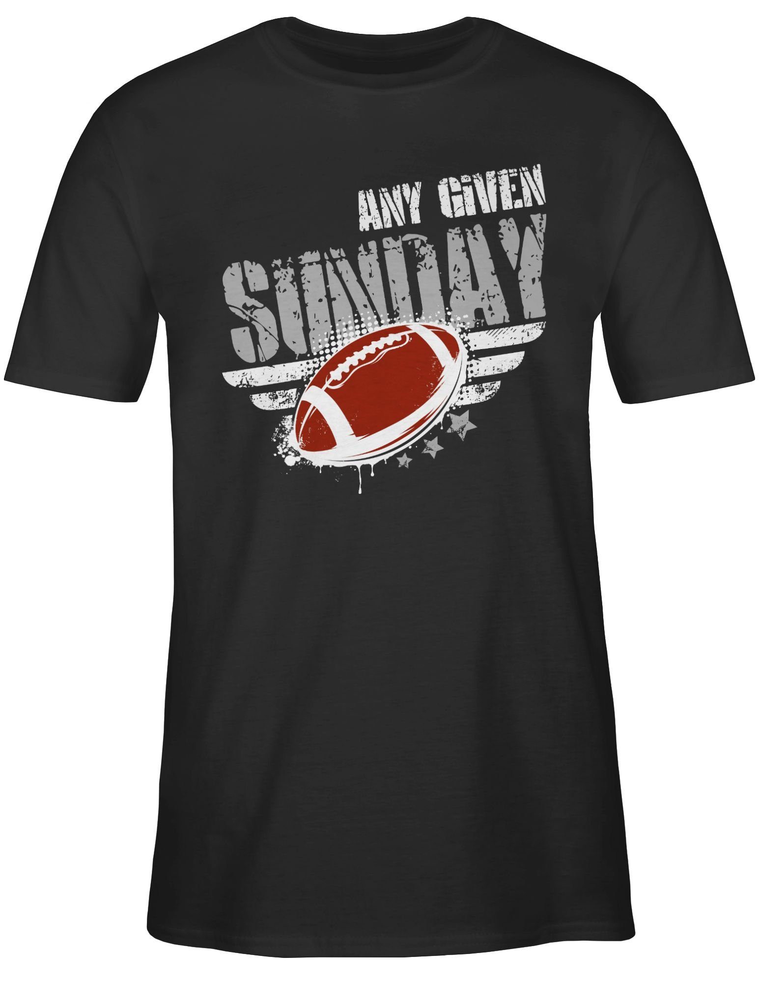 Shirtracer T-Shirt Any Schwarz Football Given American Football 1 Sunday NFL