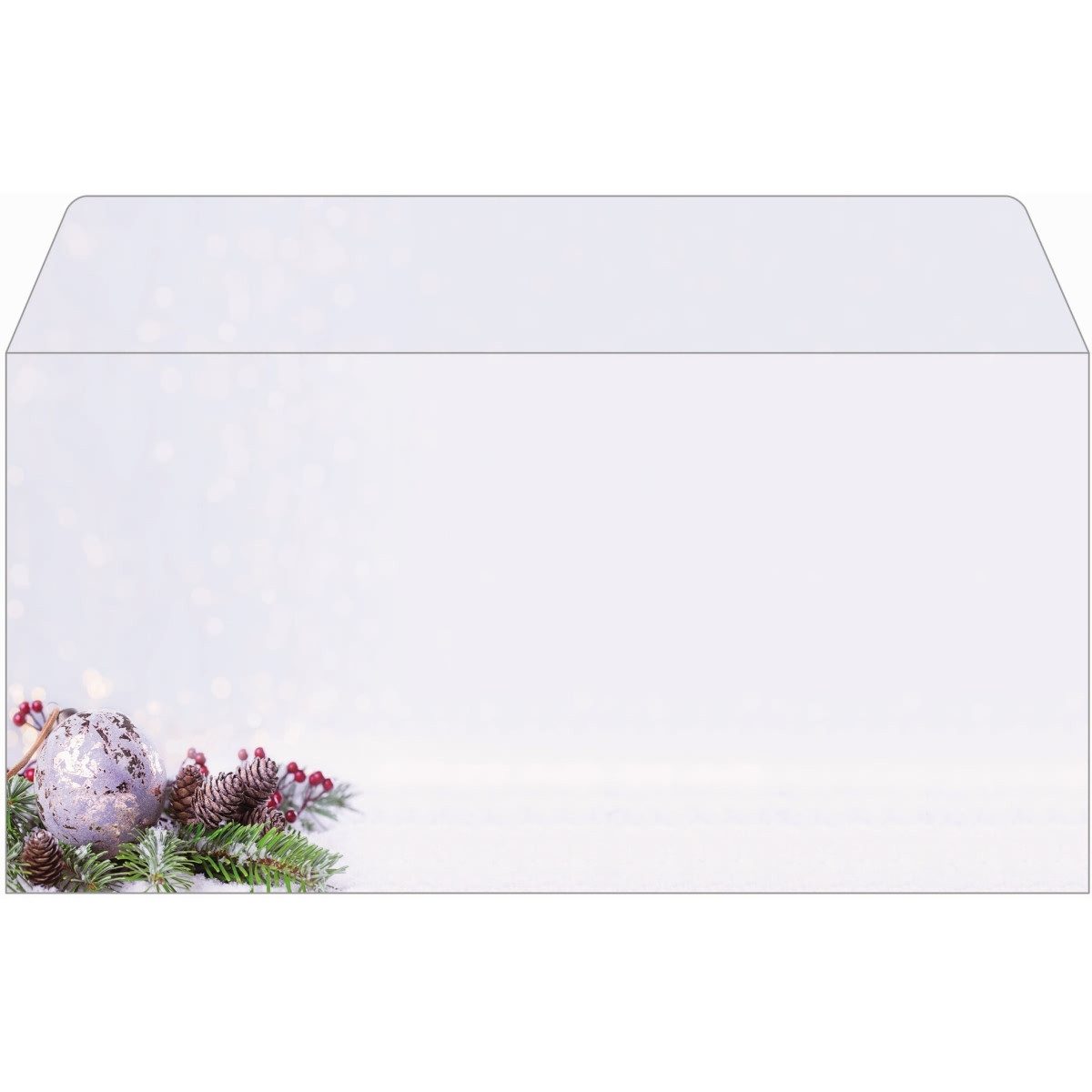 Sigel Briefumschlag Weihnachtsumschlag DIN lang 90g 25 Stück Charmful Christmas