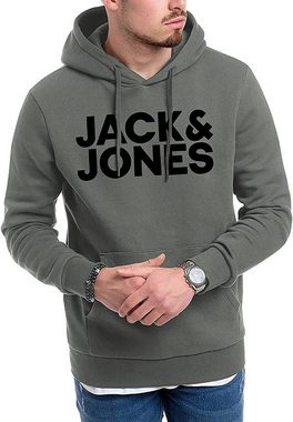 Jack & Jones Kapuzensweatshirt (Spar-Set, 3er Pack) mit Kapuze, Kängurutasche, Printdruck