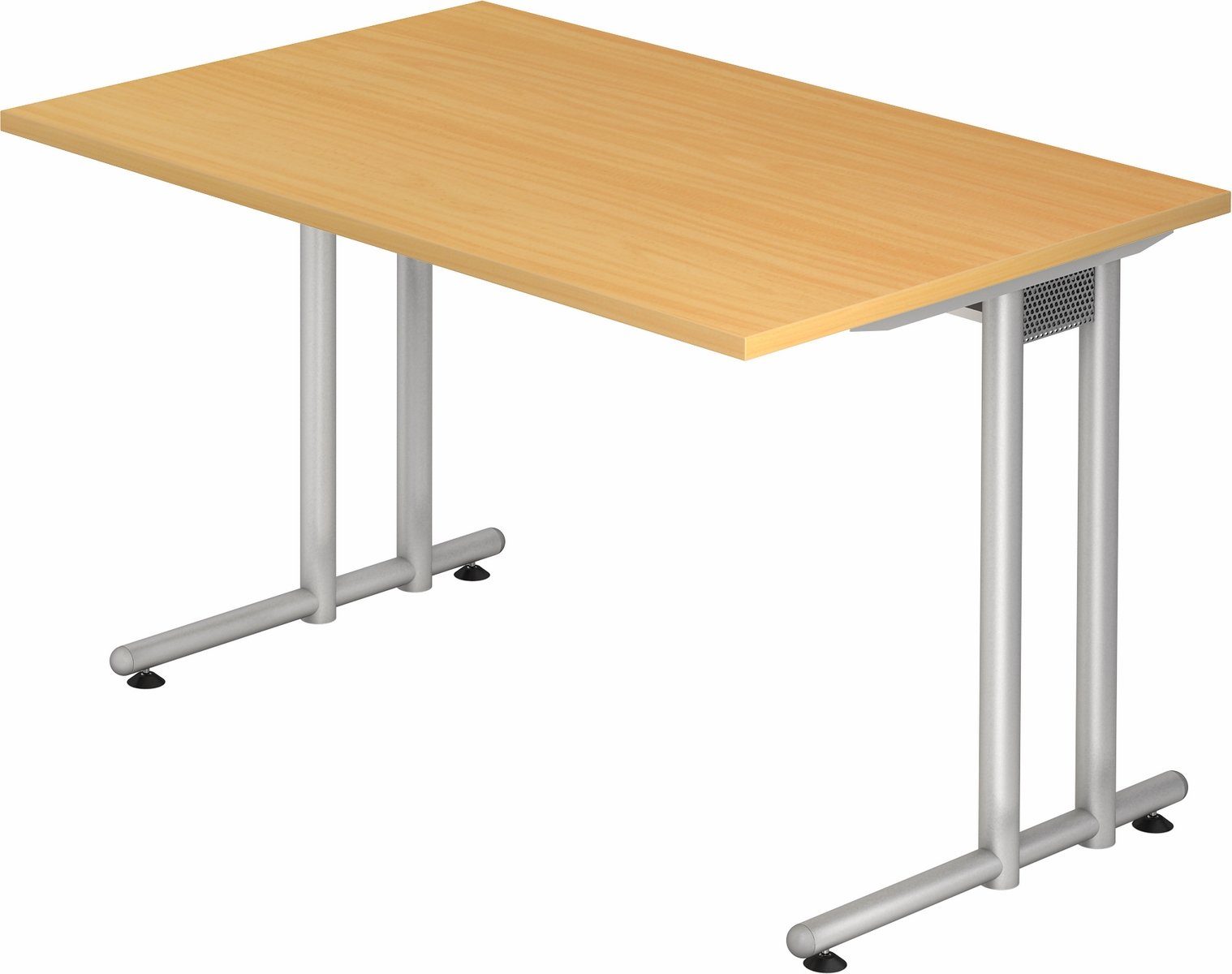 bümö Schreibtisch x Buche Schreibtisch cm - Dekor: 120 Serie-N, Rechteck: 80