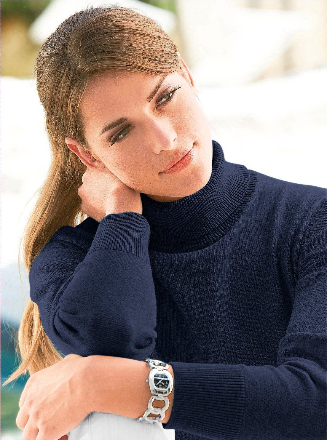 Strickpullover Rollkragenpullover