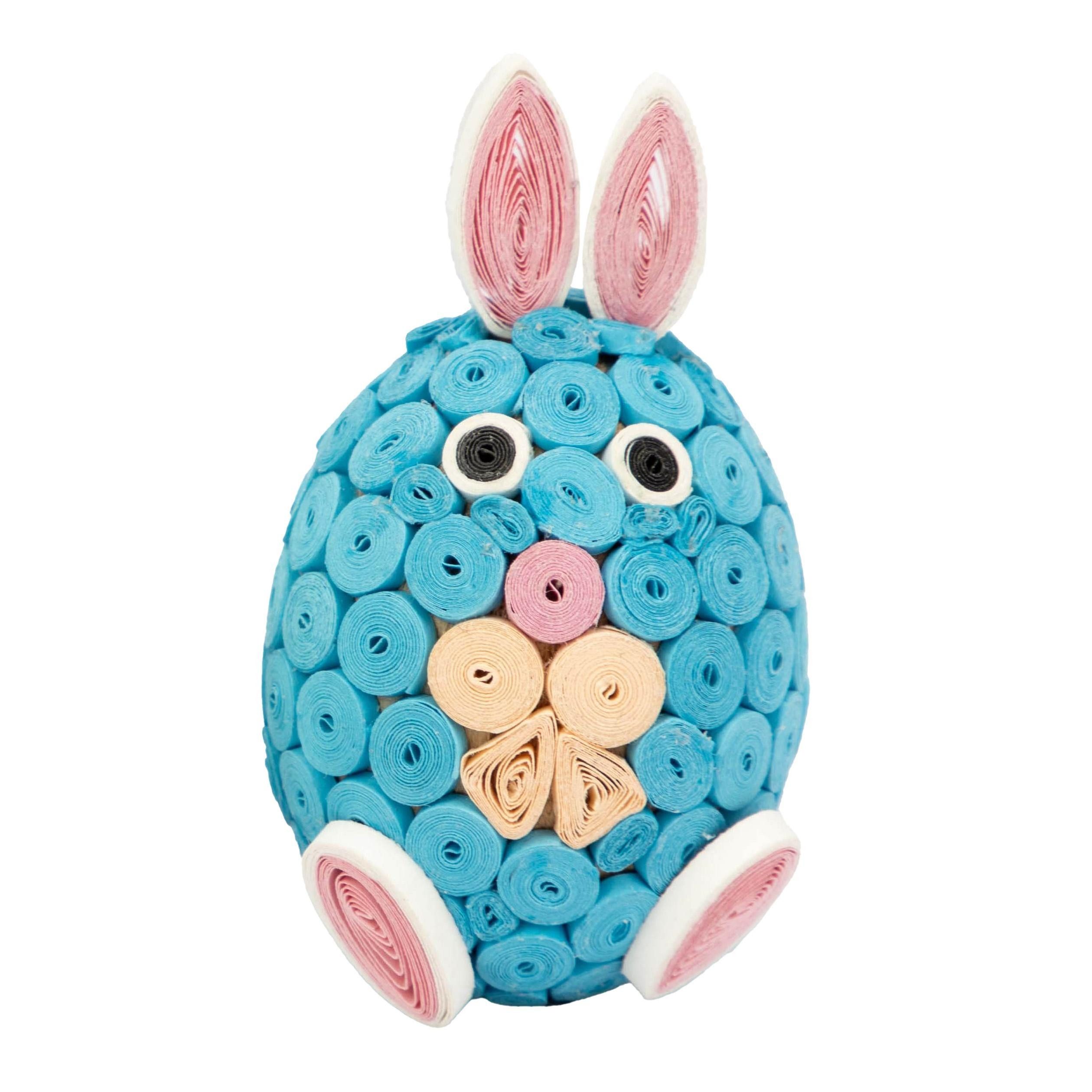 El Puente Osterhase Deko-Figur "Osterhase", Handmade, Fair Trade