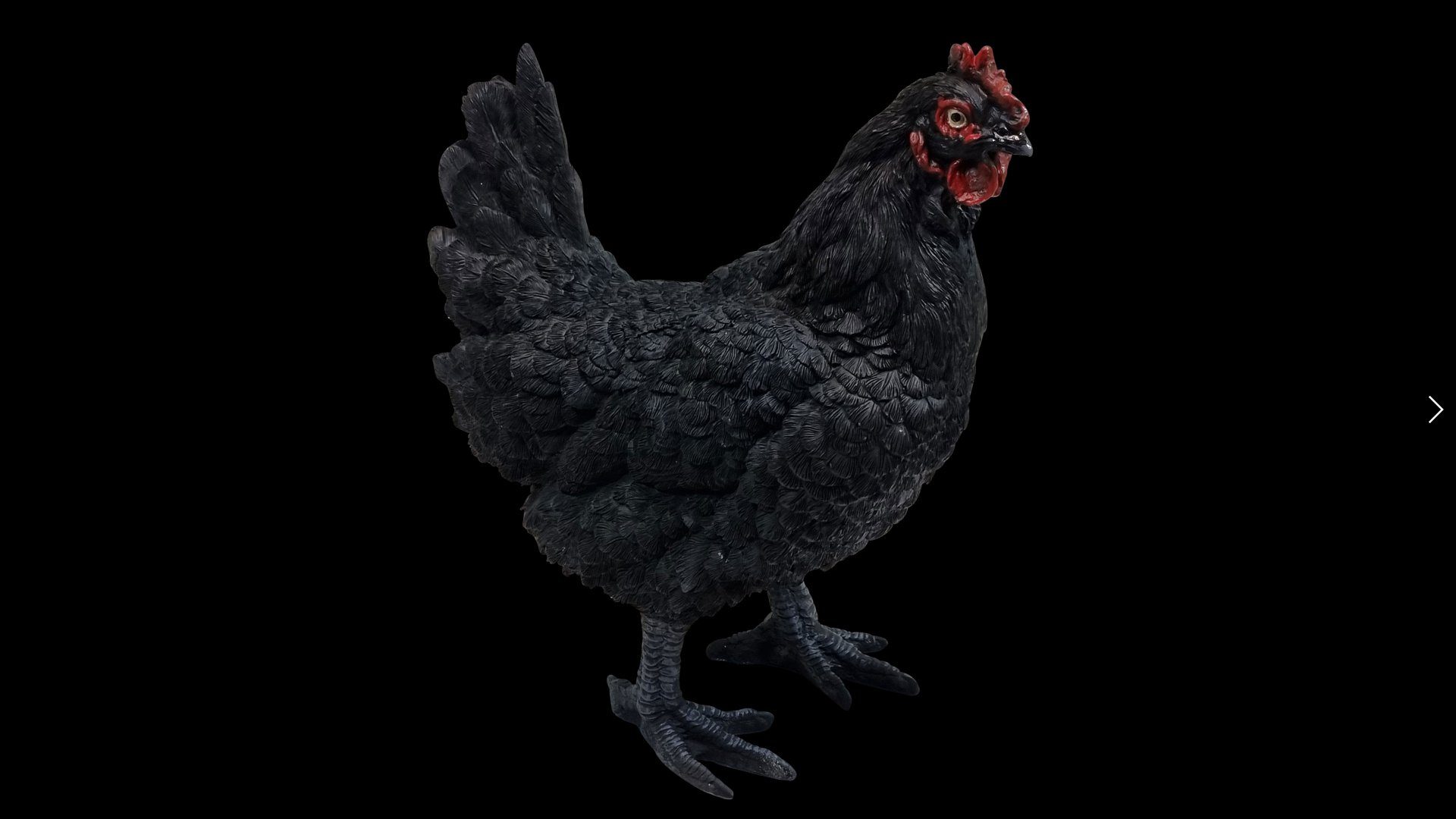 Tierfigur aus Huhn (1 Henne Gisela, Gartenfigur St), Fachhandel Plus lebensechte Dekofigur Polyresin