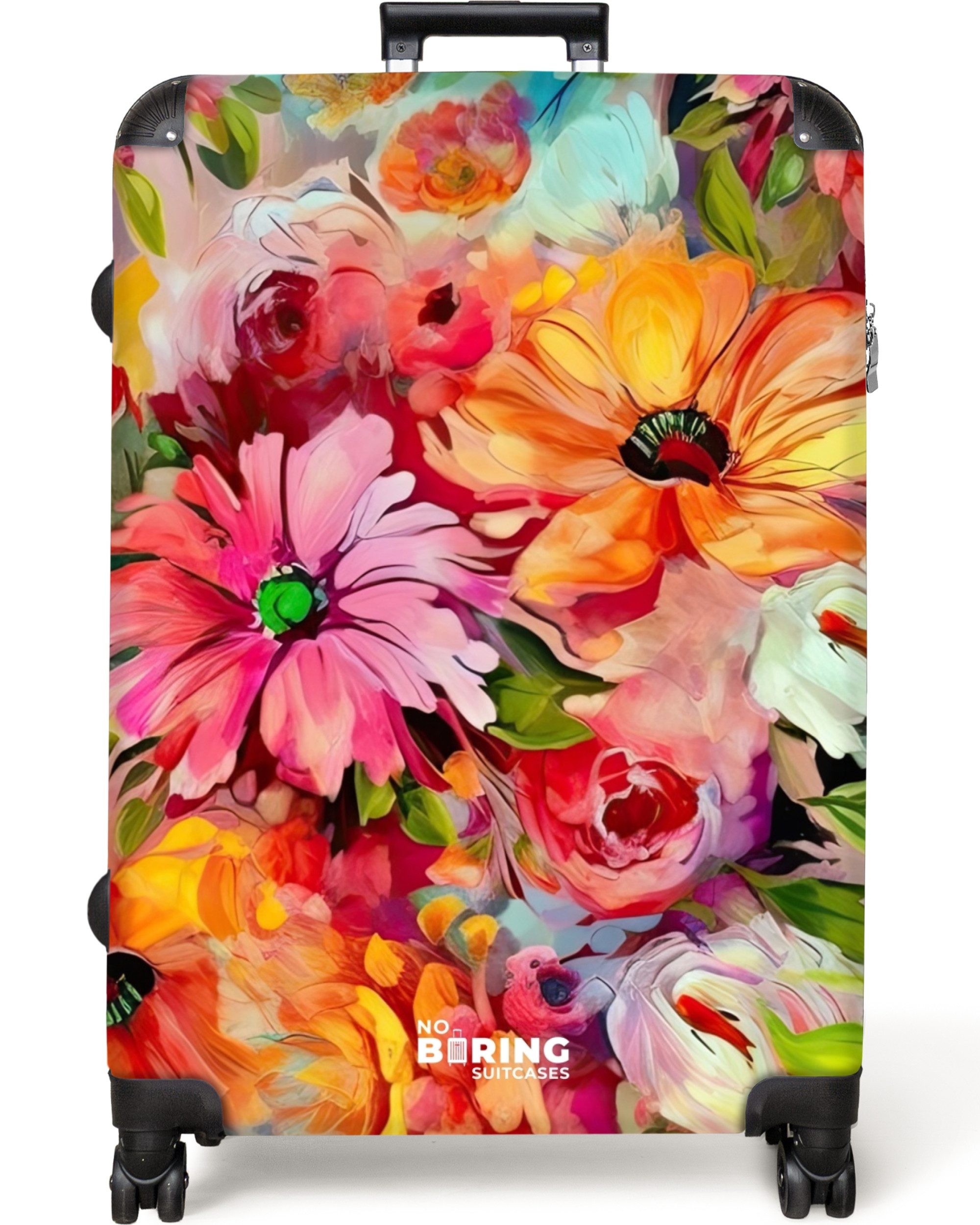 NoBoringSuitcases.com© Hartschalen-Trolley Blumen - Farbenfroh - günstig online kaufen