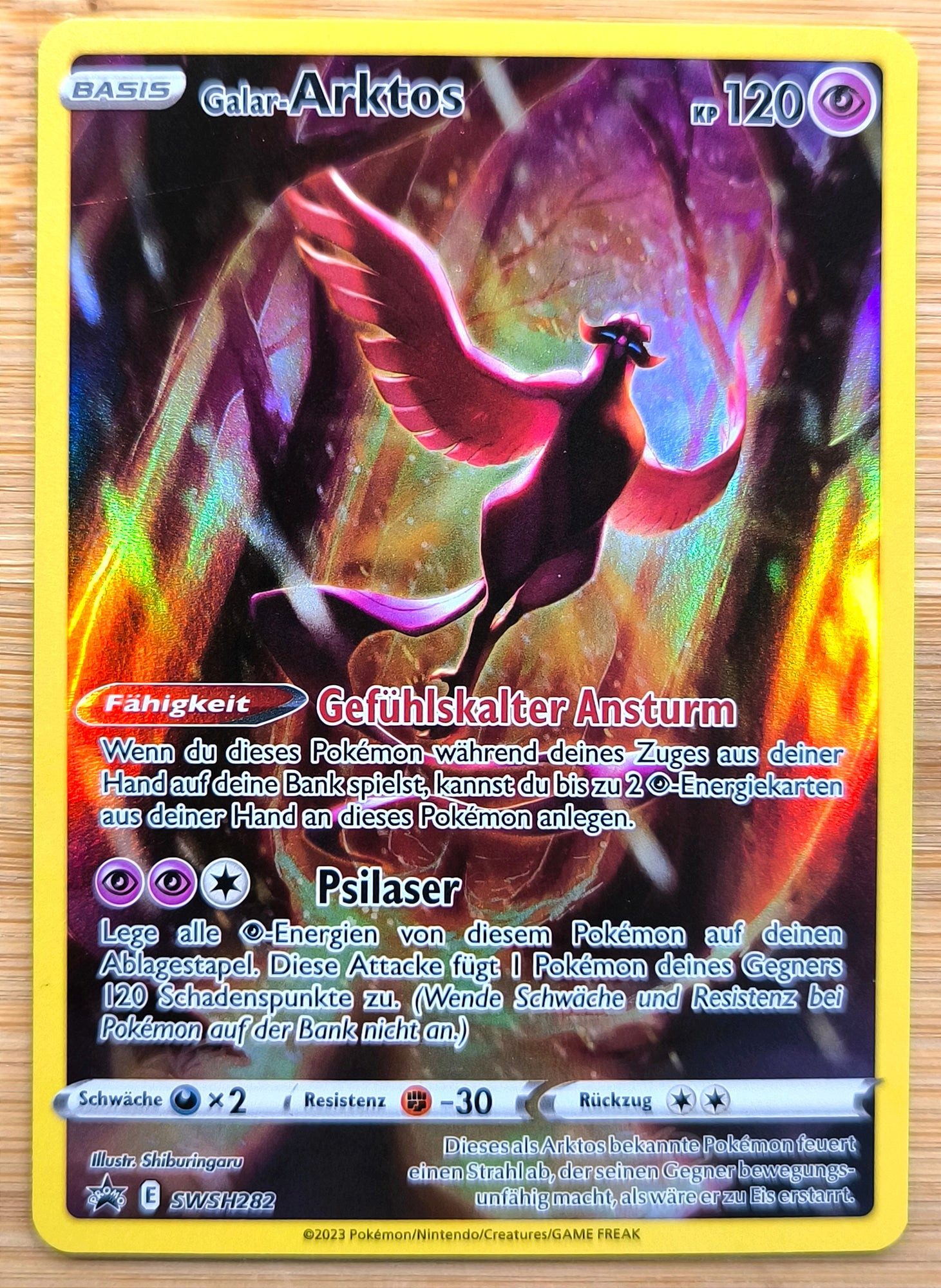 The Pokémon Company International Sammelkarte Pokemon Karte Galar-Arktos Black Star Promo SWSH282